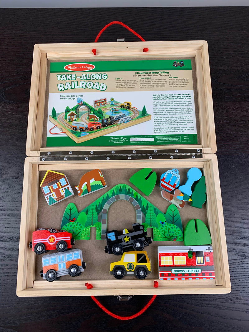 melissa and doug take along railroad