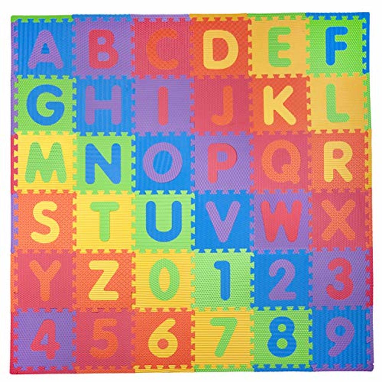 alphabet and number foam play mat