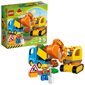 Maak een bed regel Druif LEGO duplo Town Truck & Tracked Excavator Set