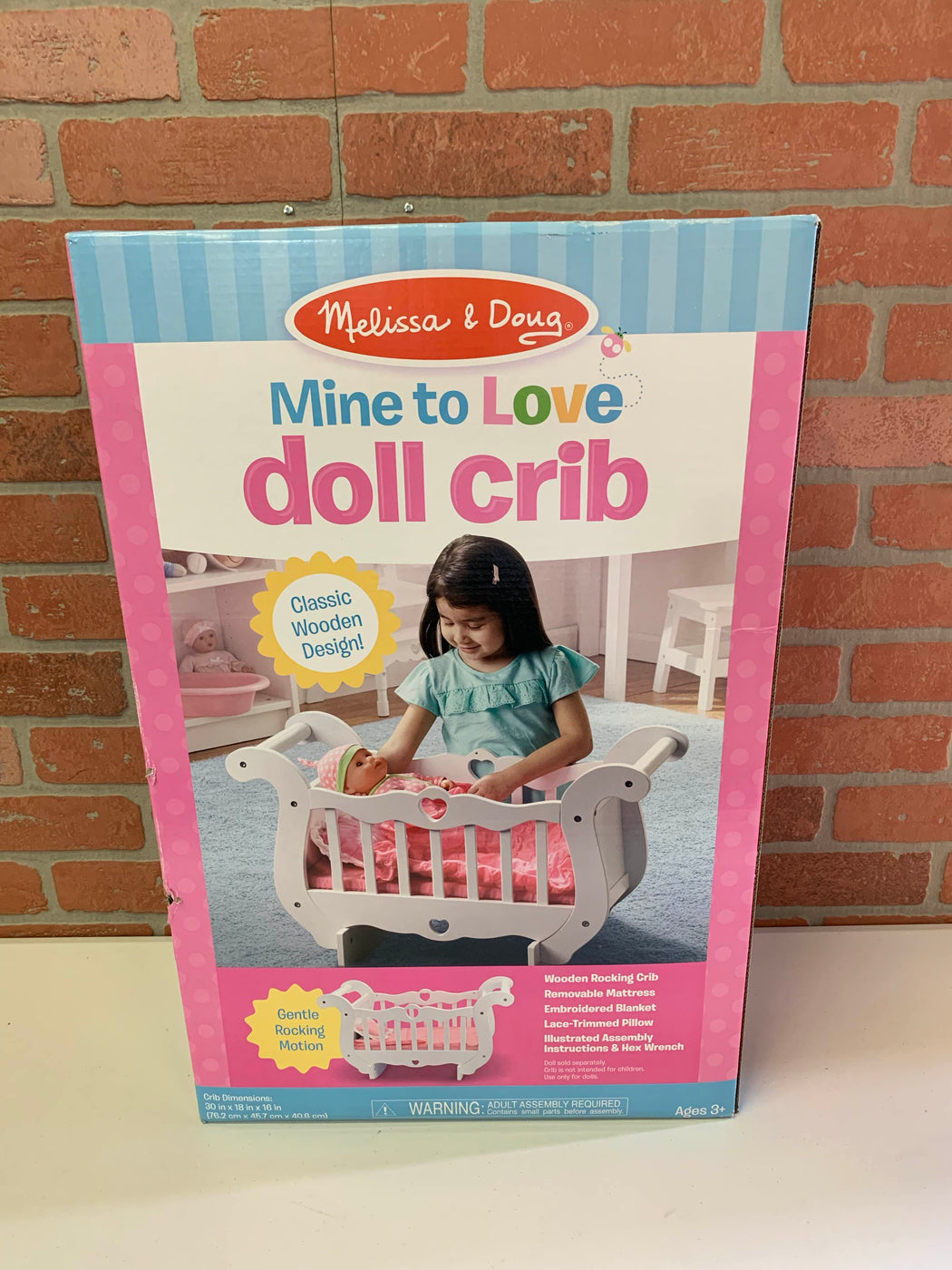 Melissa Doug Mine To Love Doll Crib