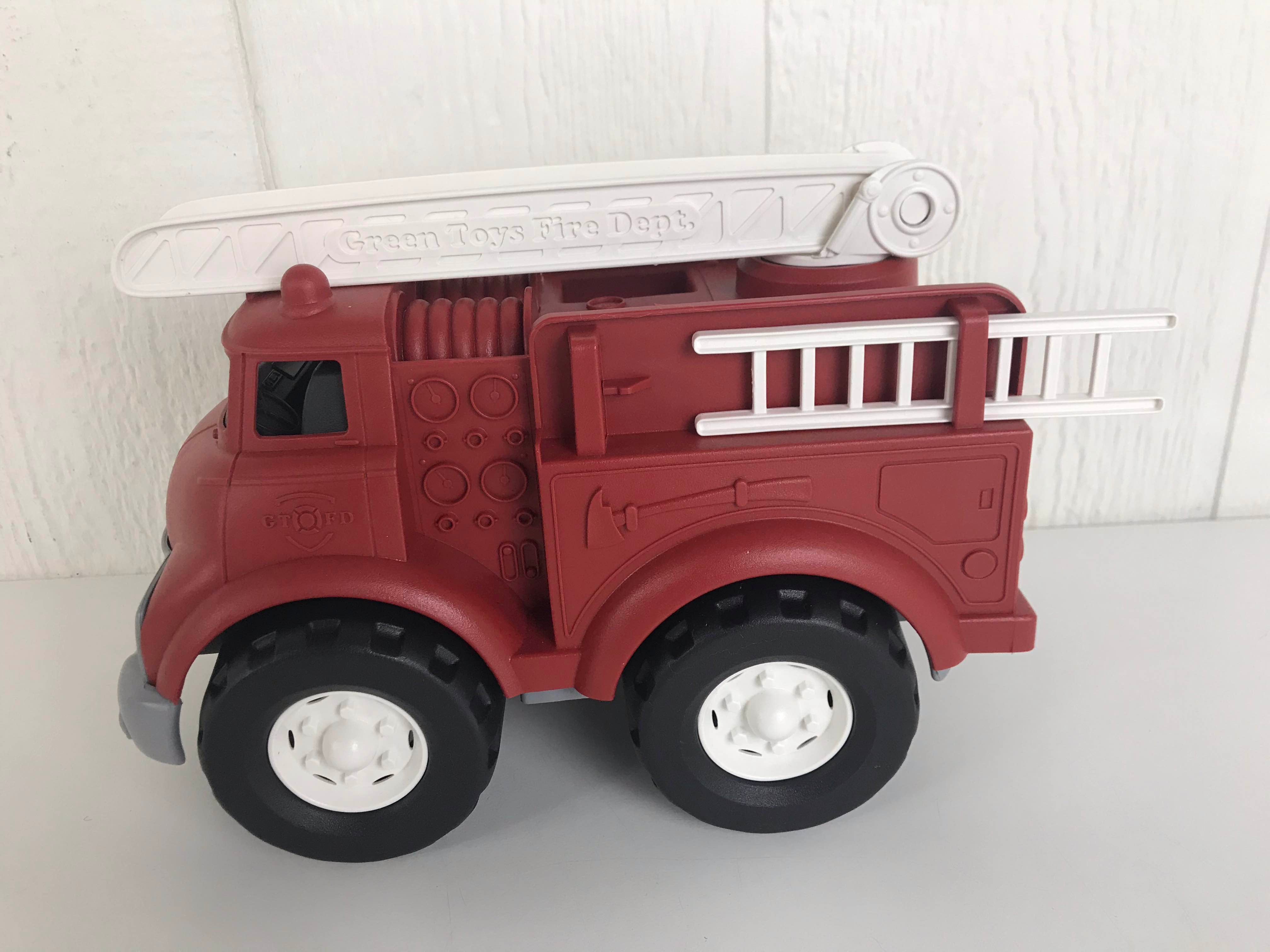 green fire truck toy