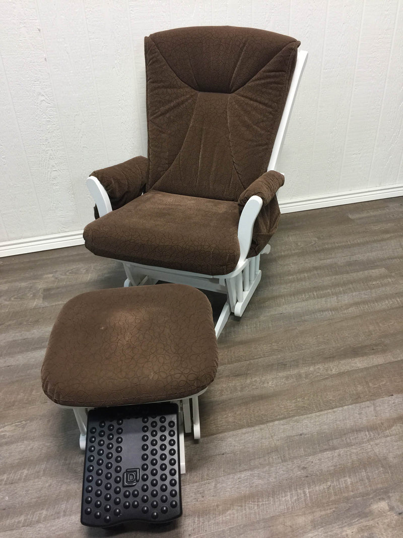 dutailier glider and ottoman with foot rest