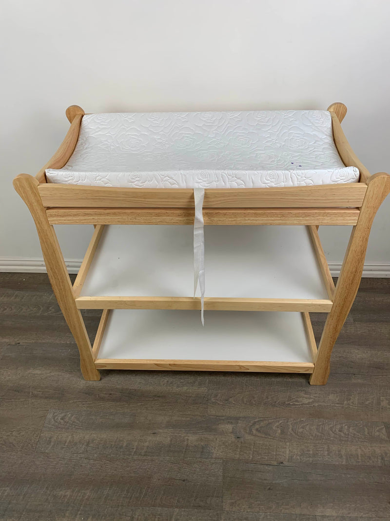 badger basket sleigh style changing table