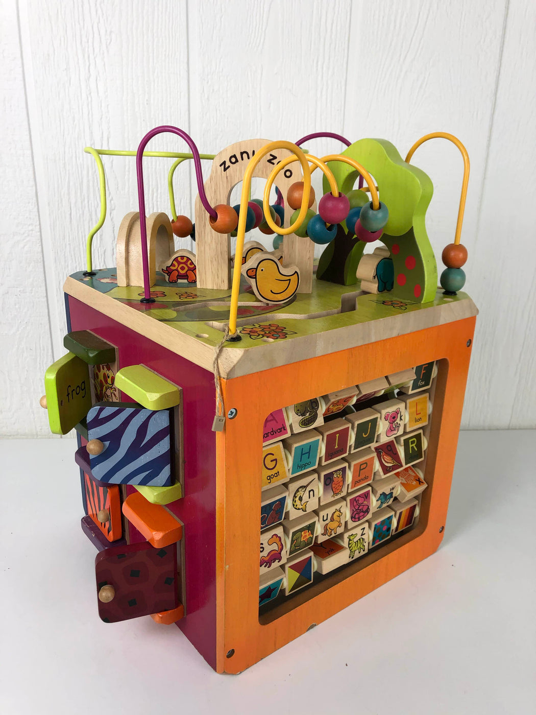 zany zoo activity cube