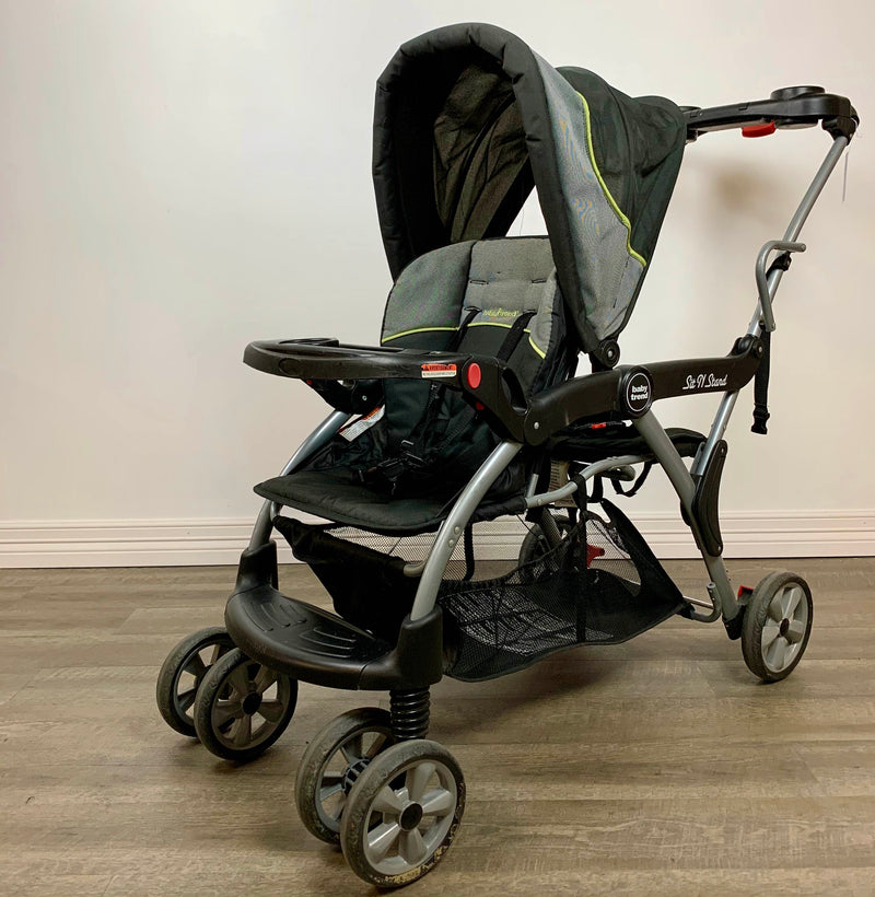 stroller with stand