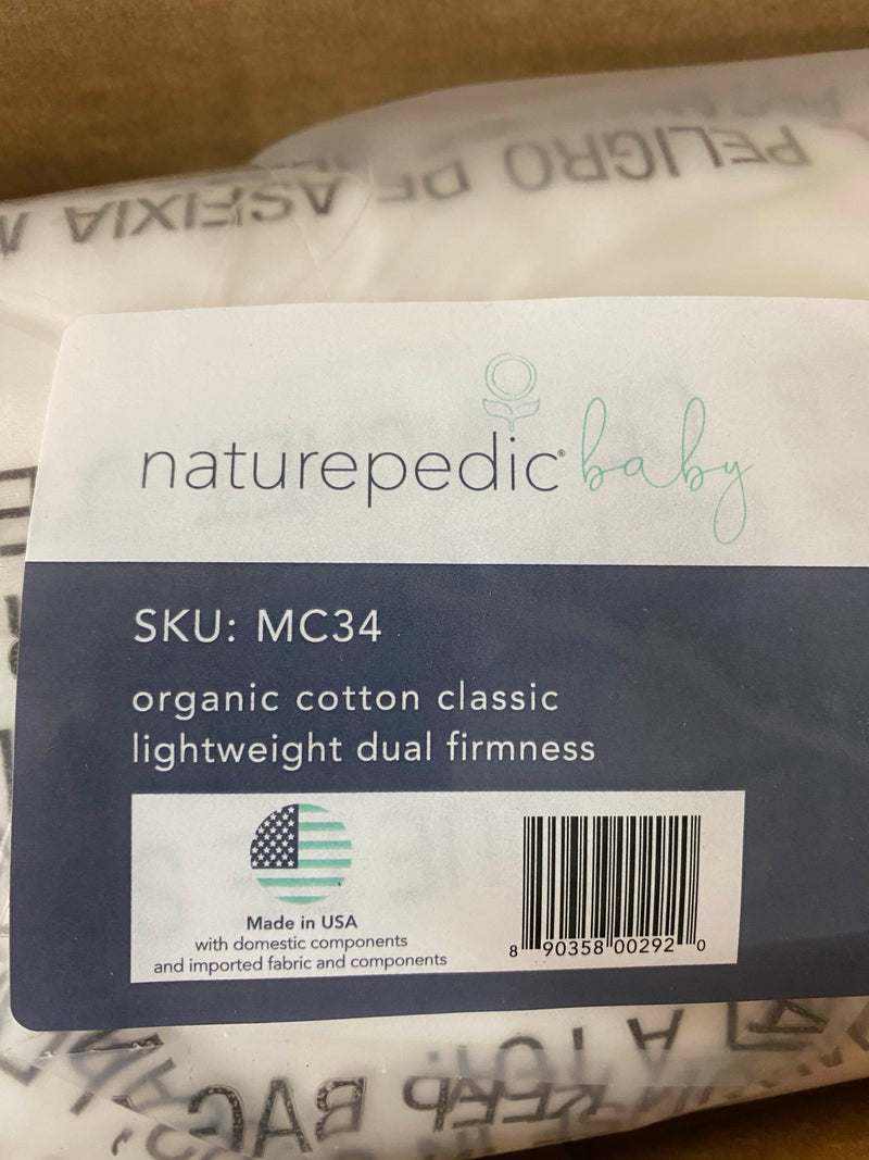 lightweight organic cotton classic crib mattress