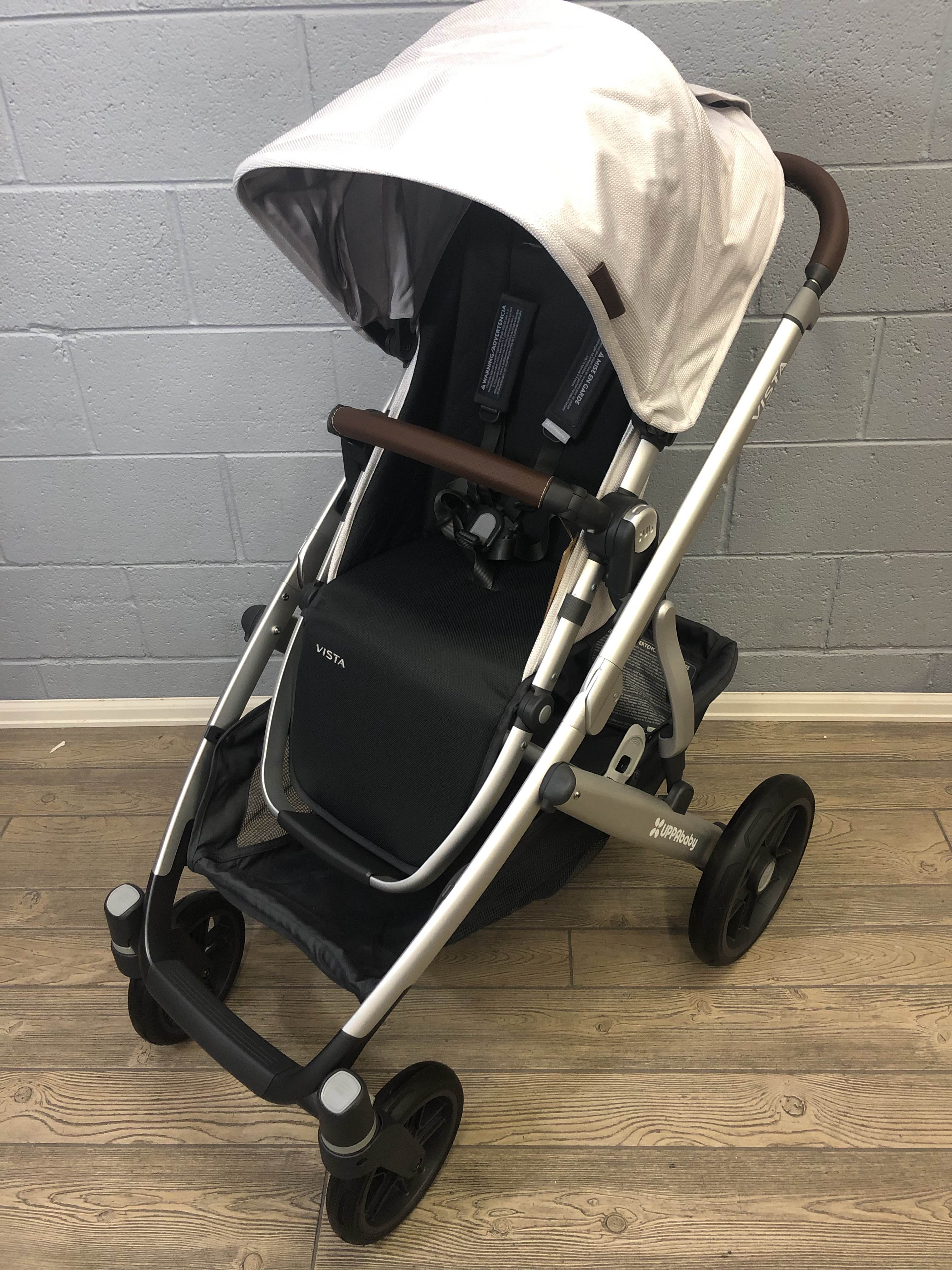 uppababy vista white stroller