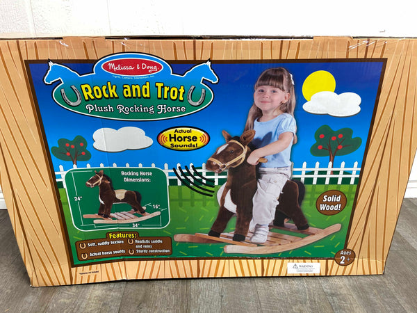 melissa and doug plush rocking horse