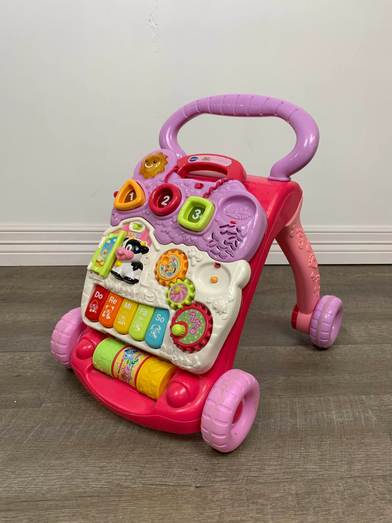 vtech sit to stand activity walker pink