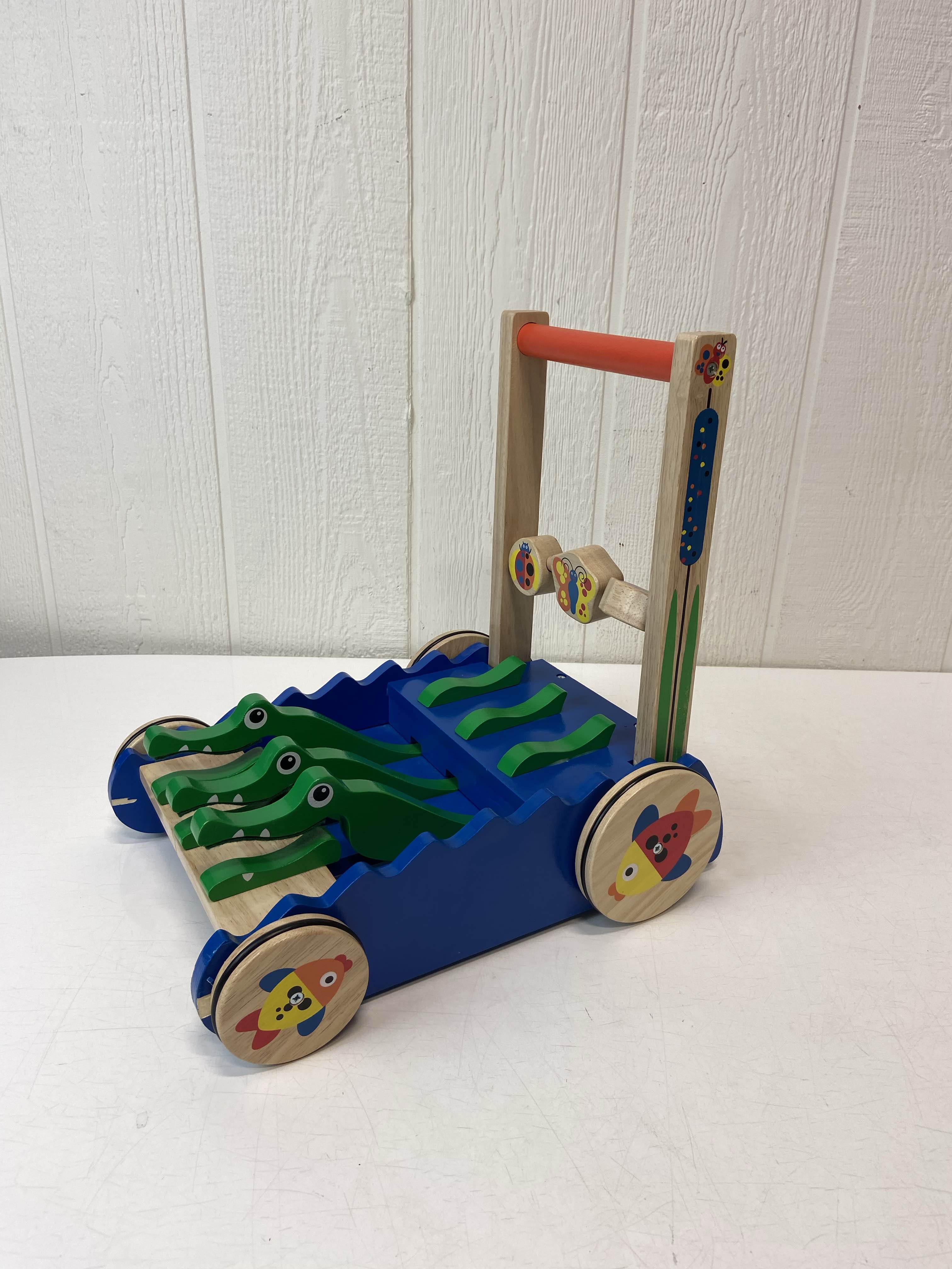 wooden alligator walker