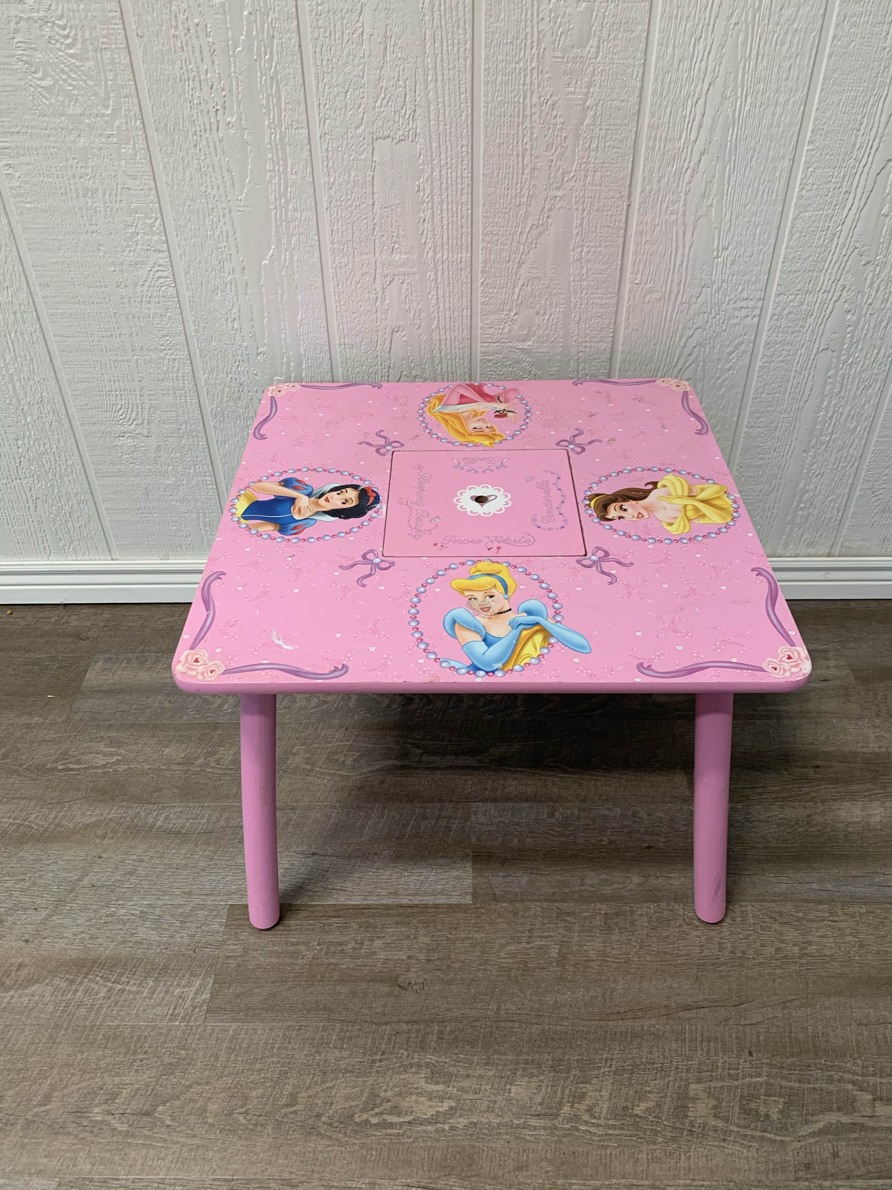 Delta Children Disney Princess Wood Kids Table With Storage
