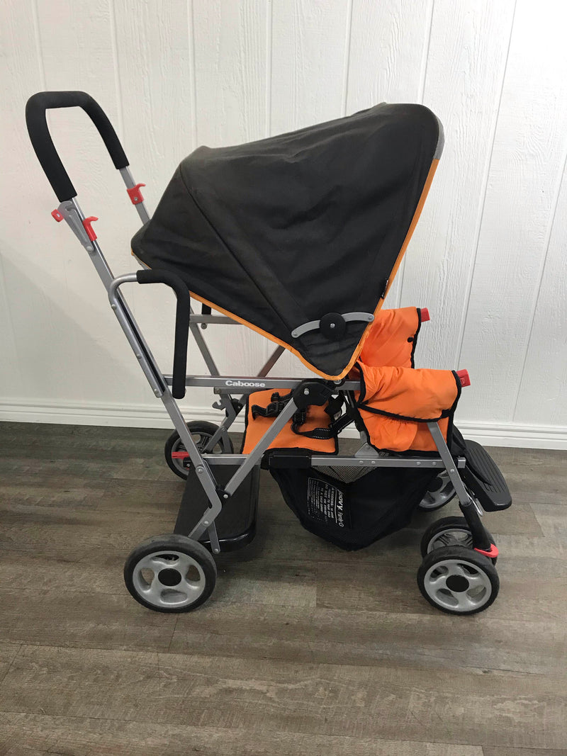 joovy double stroller orange