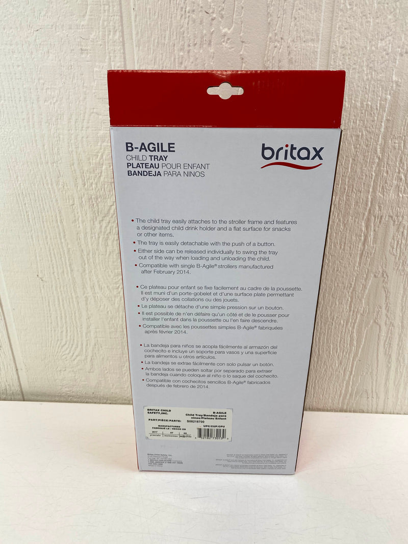 britax b agile snack tray
