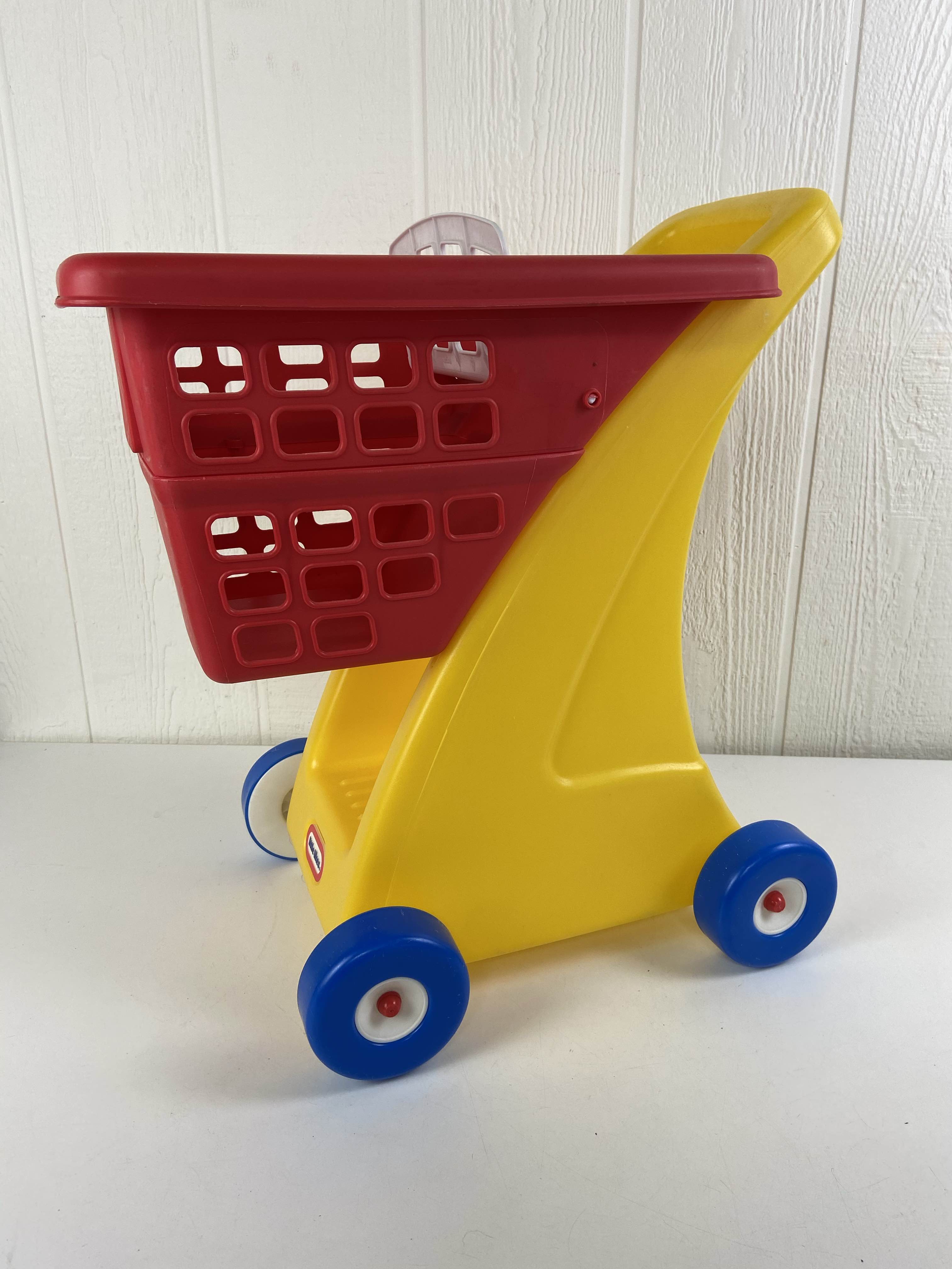 little tikes yellow shopping cart