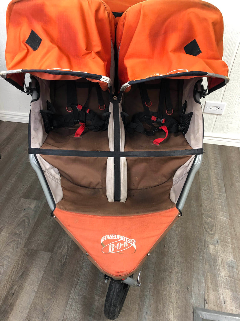 used bob revolution double stroller for sale