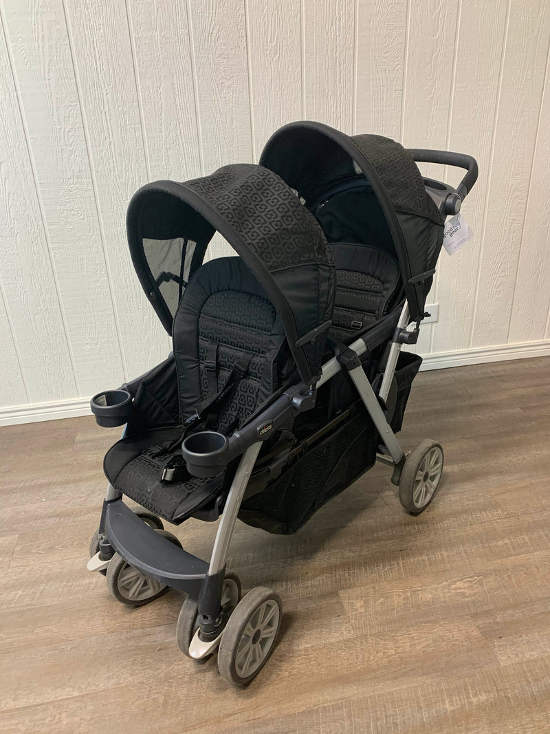 used chicco double stroller