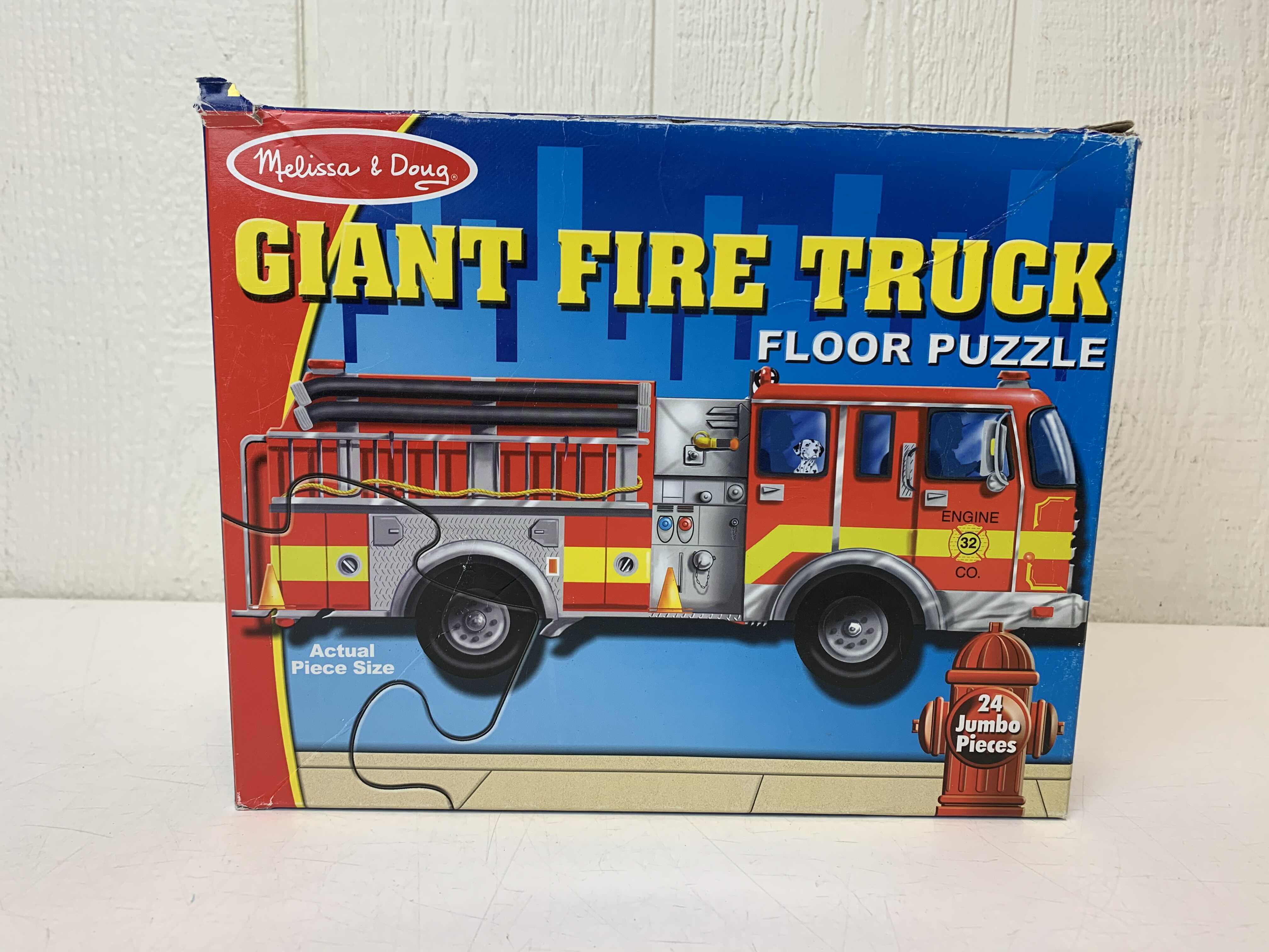 melissa and doug giant fire truck puzzle