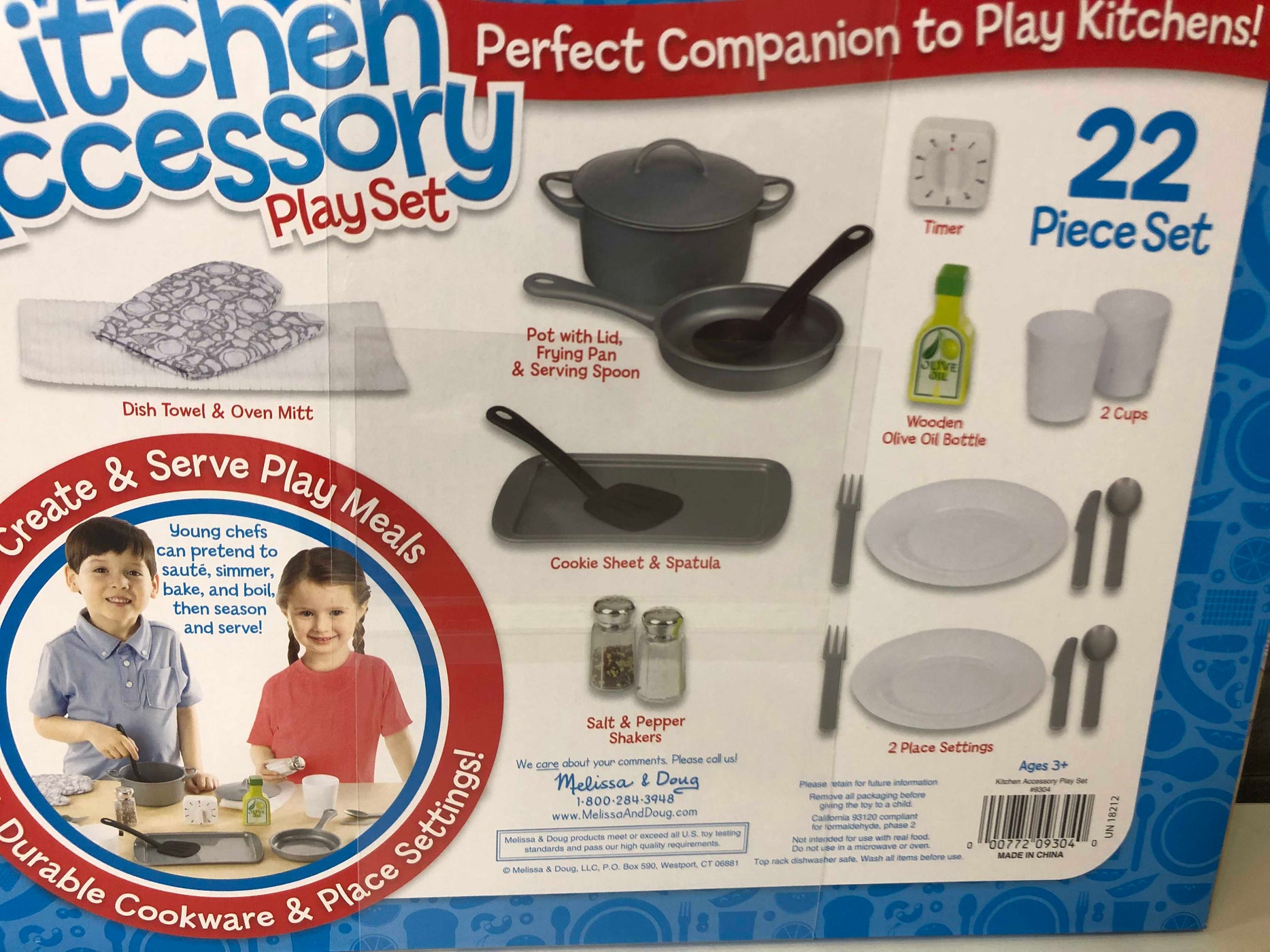 melissa and doug 22 piece kitchen accessory set