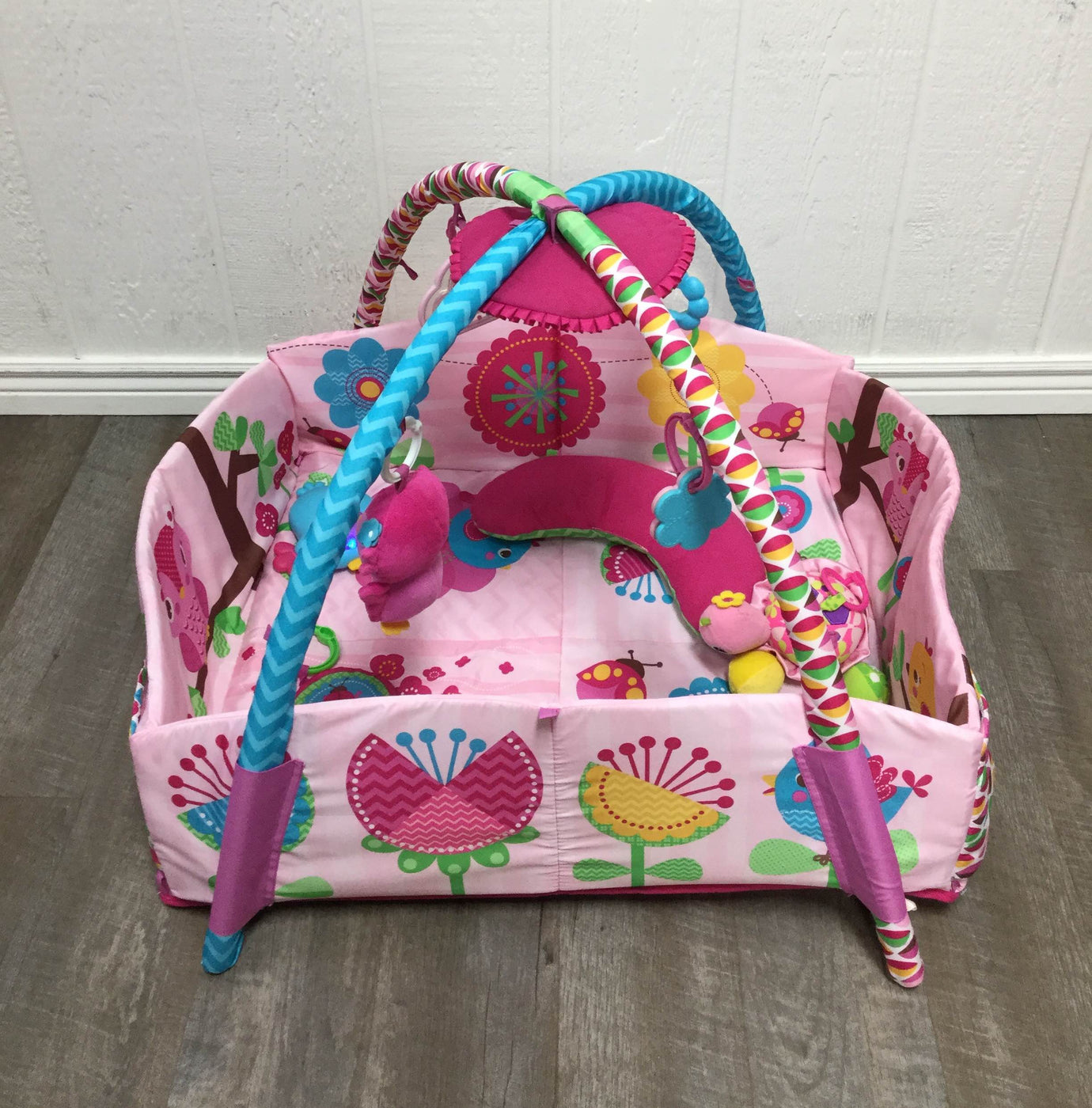 bright starts charming chirps activity gym