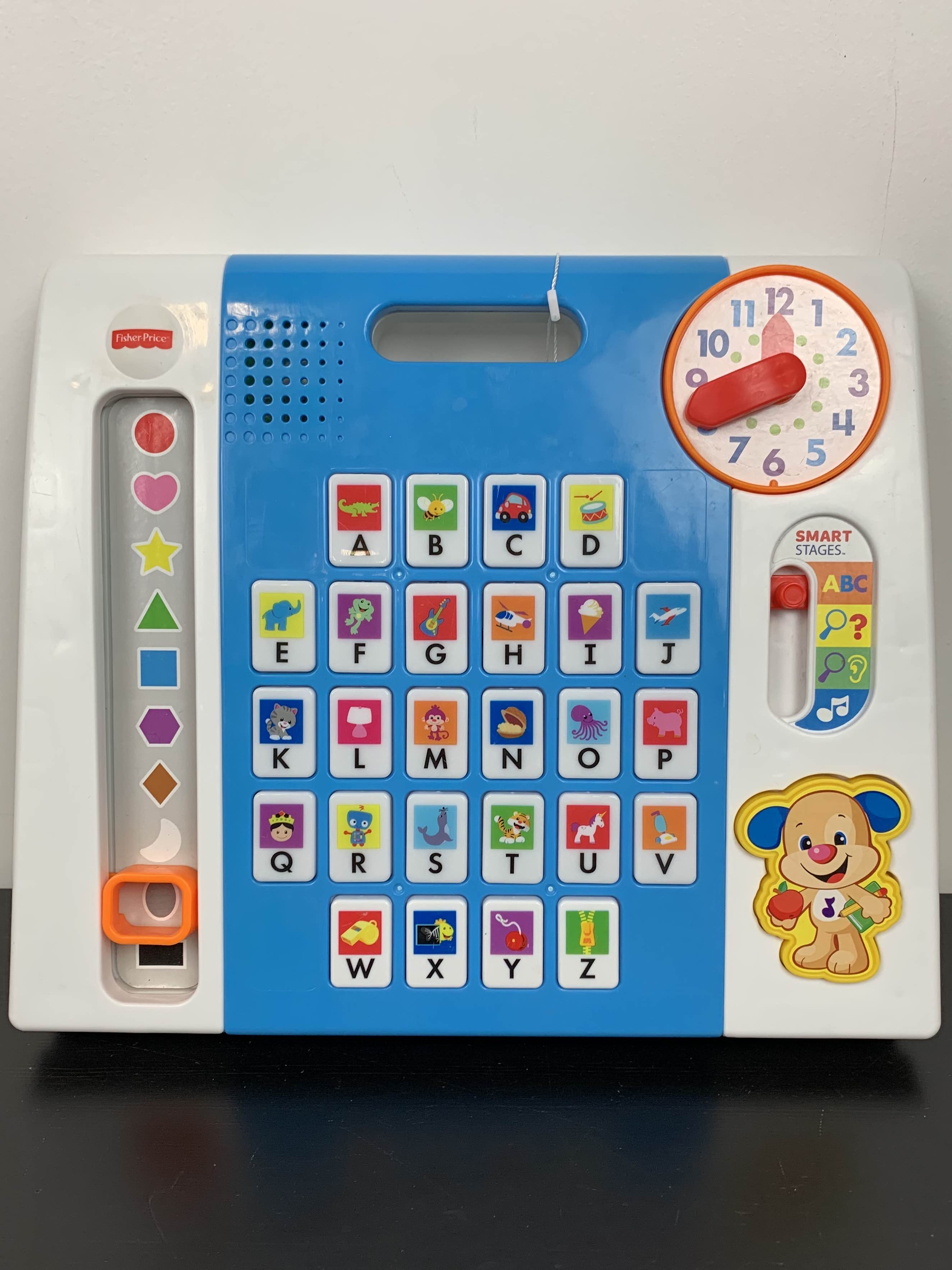 fisher price laugh and learn puppy's a to z smart pad