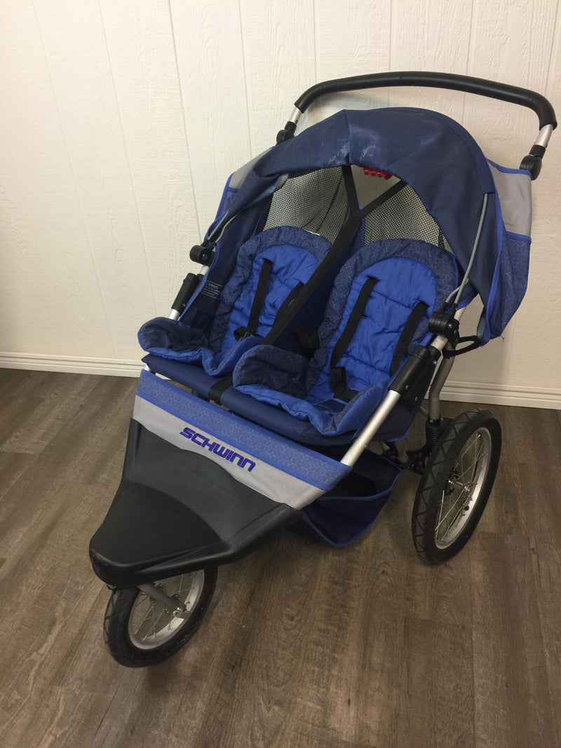 schwinn free wheeler double jogging stroller