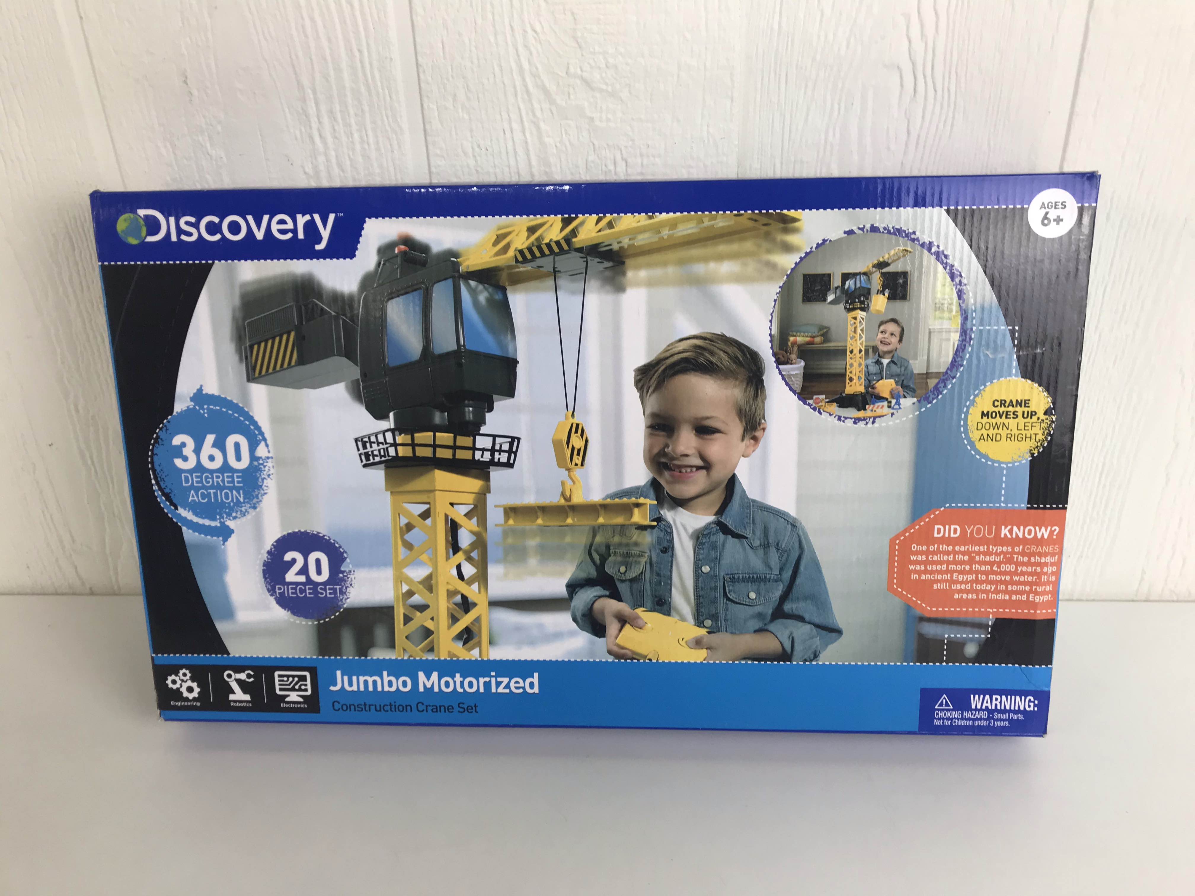 discovery jumbo motorized construction crane set