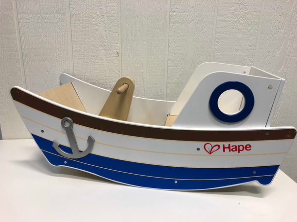 hape wooden boat rocker