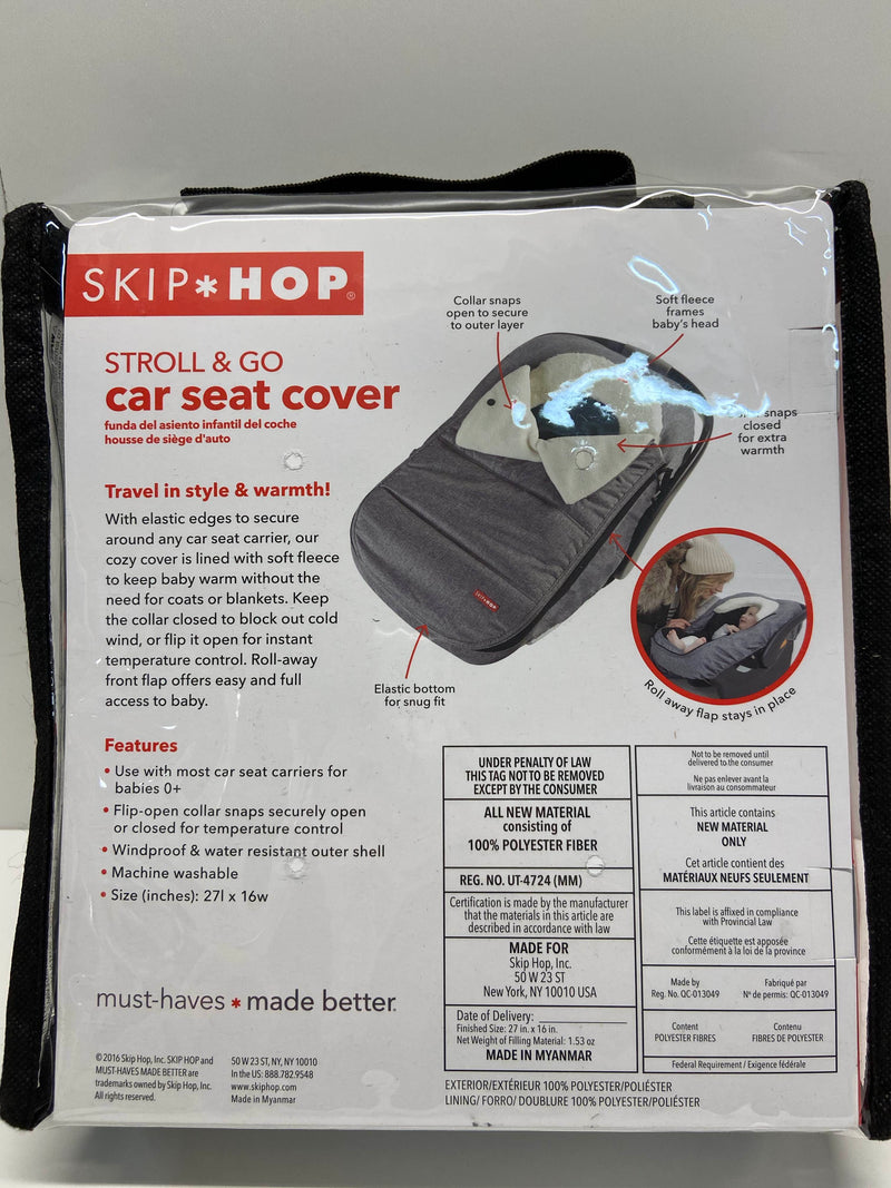 skip hop car seat cover black