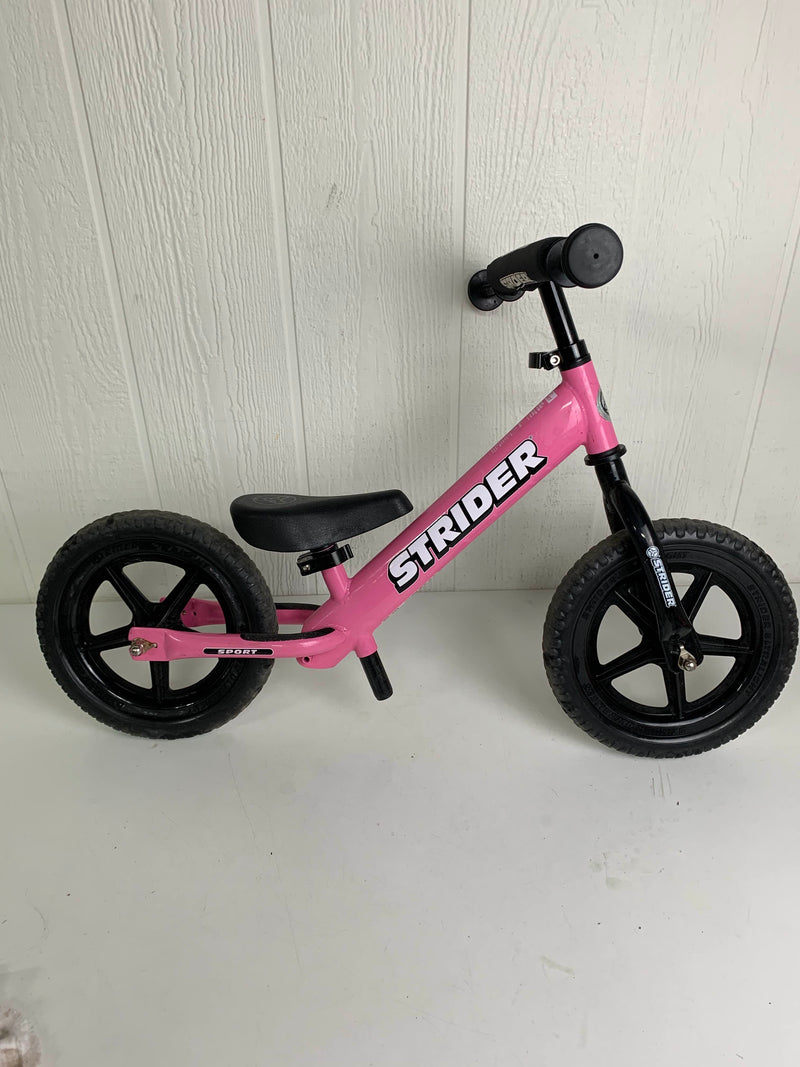 pink strider sport balance bike