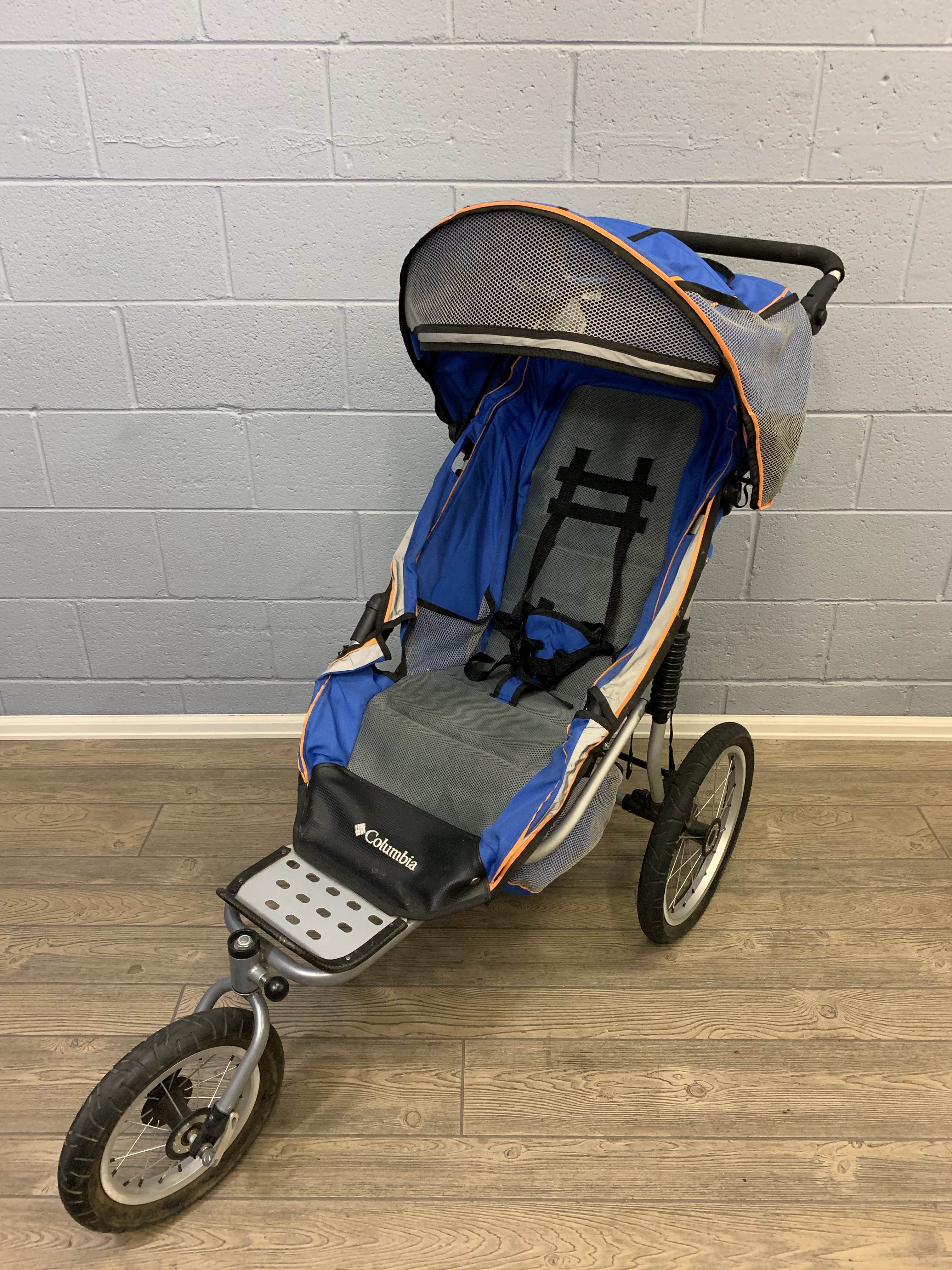 columbia double jogging stroller