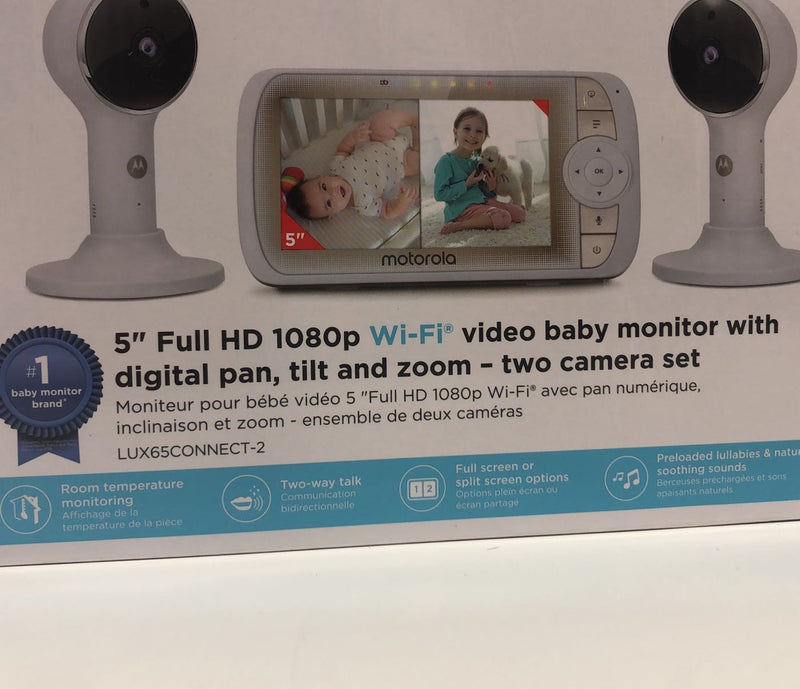 Motorola Lux65 5 Wifi Baby Monitor With 2 Cameras