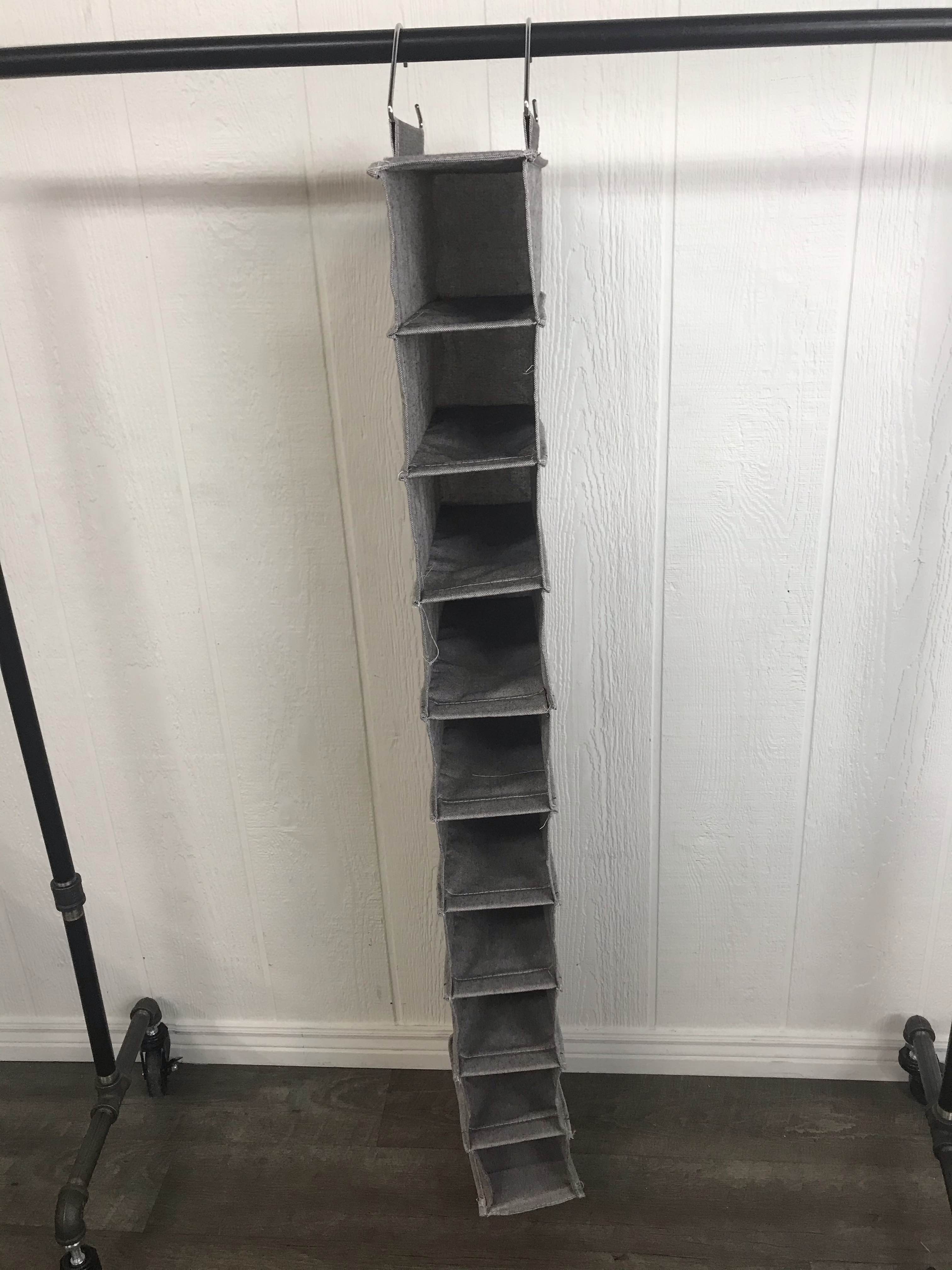 container store hanging shoe organizer