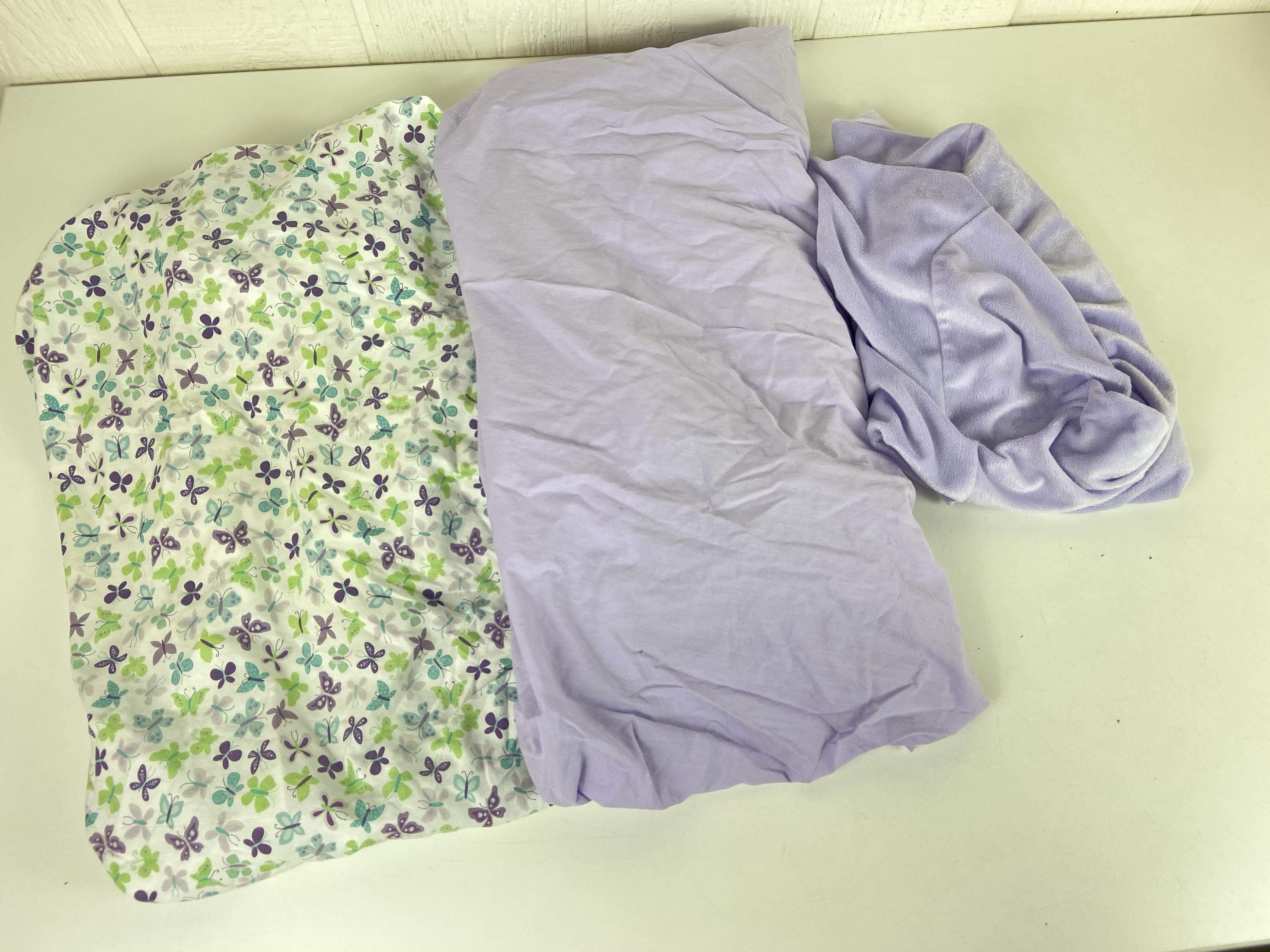 crib sheet with matching changing pad cover