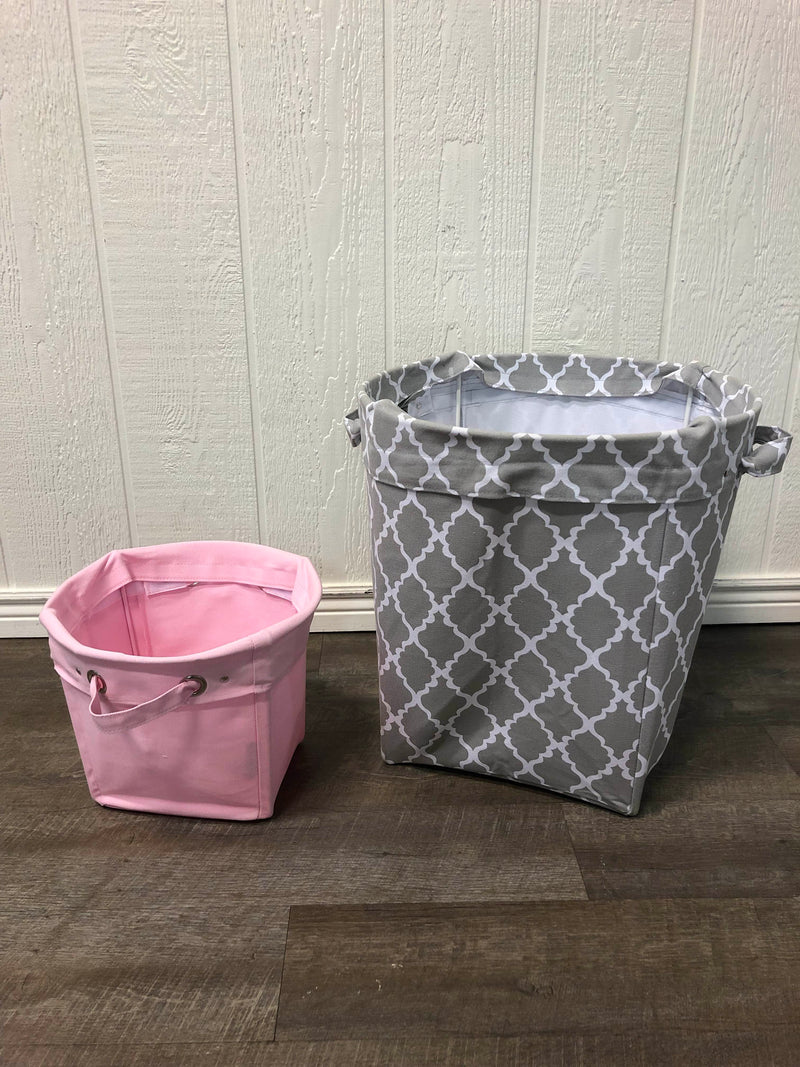 pottery barn storage bins