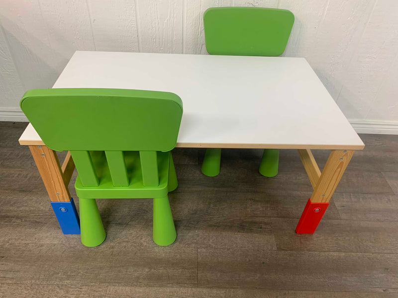 ikea child's table and chairs