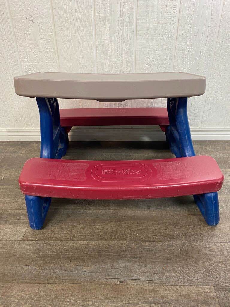 little tikes easy store picnic table