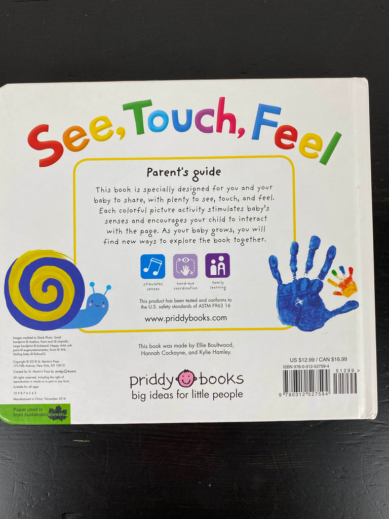 Roger Priddy See, Touch, Feel Sensory Book