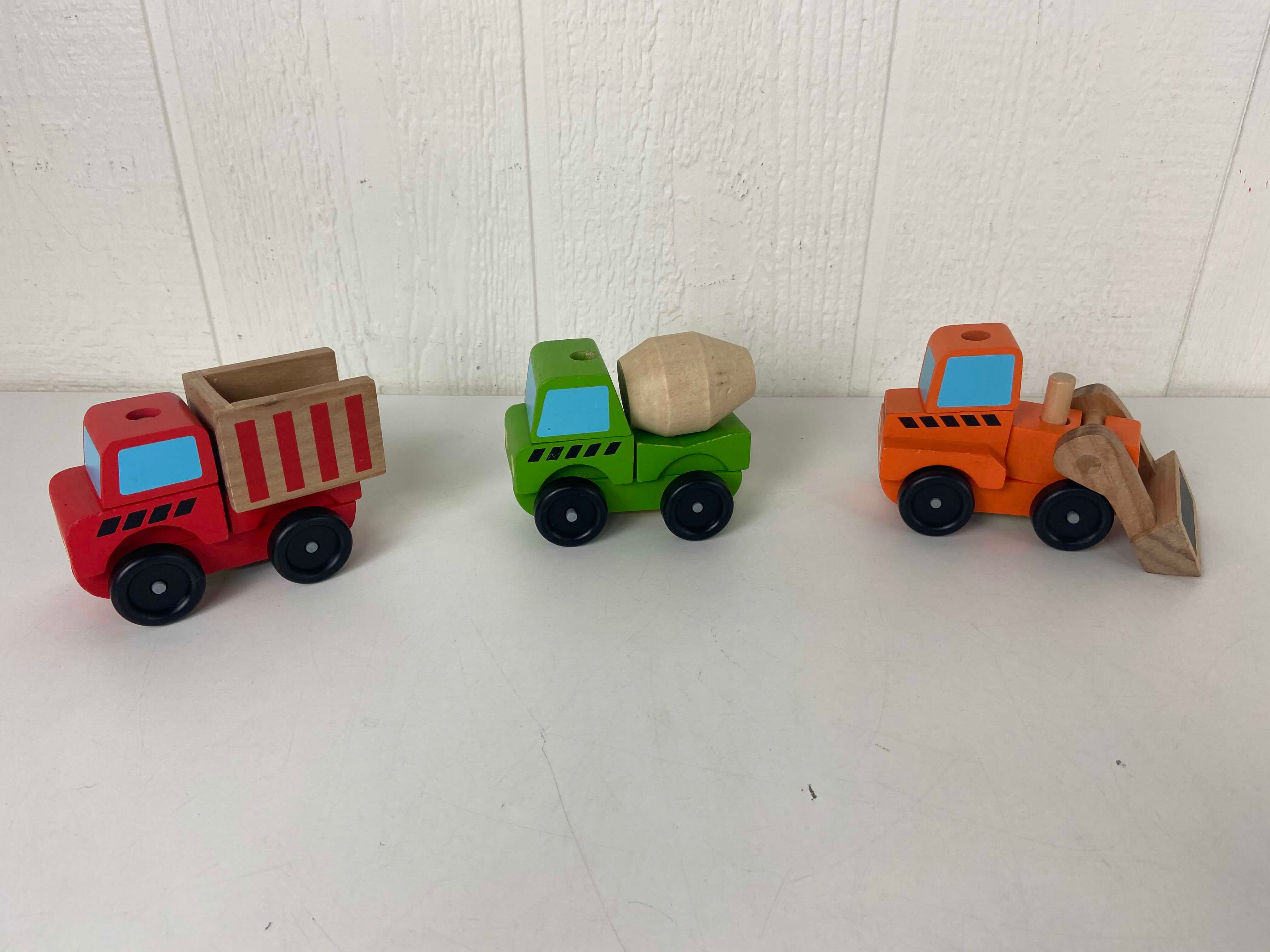 melissa & doug stacking construction vehicles