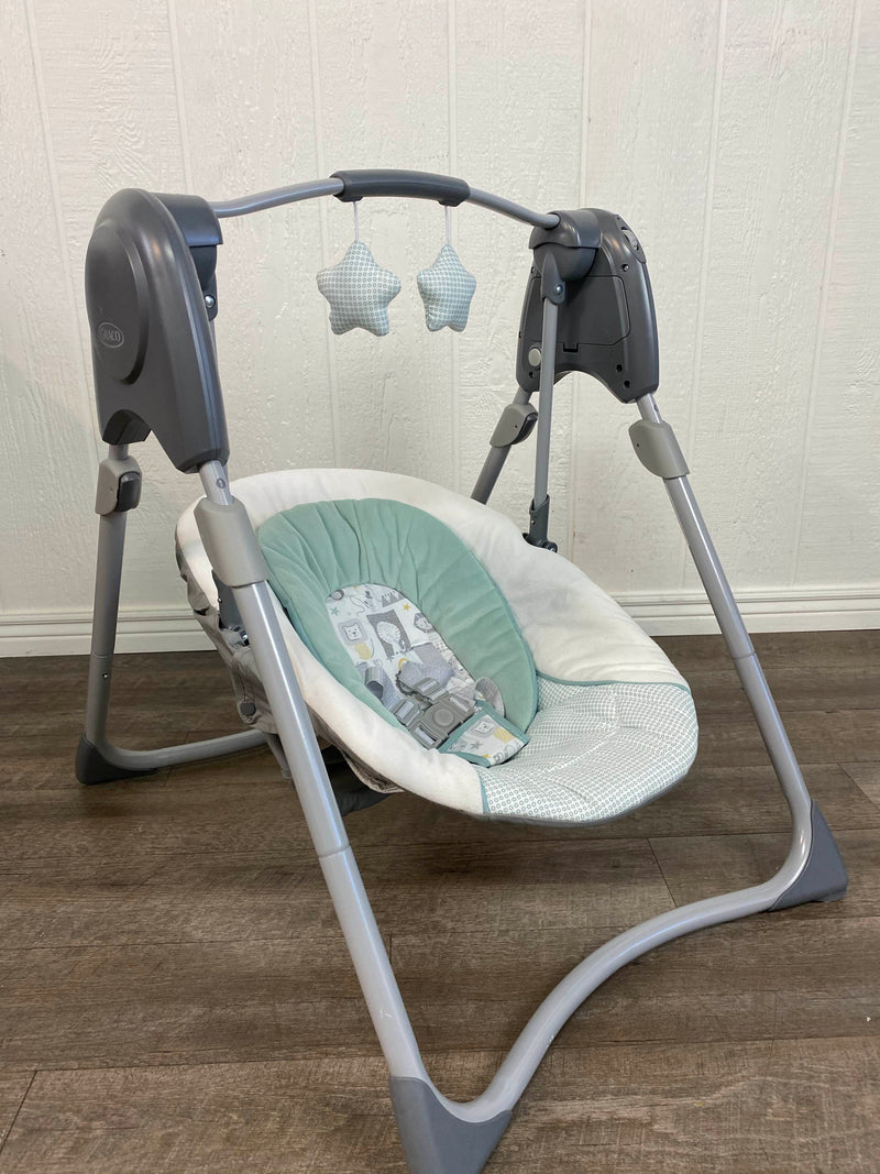 graco slim spaces 2 in 1 swing