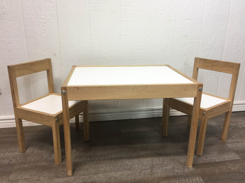 ikea child's table and chairs