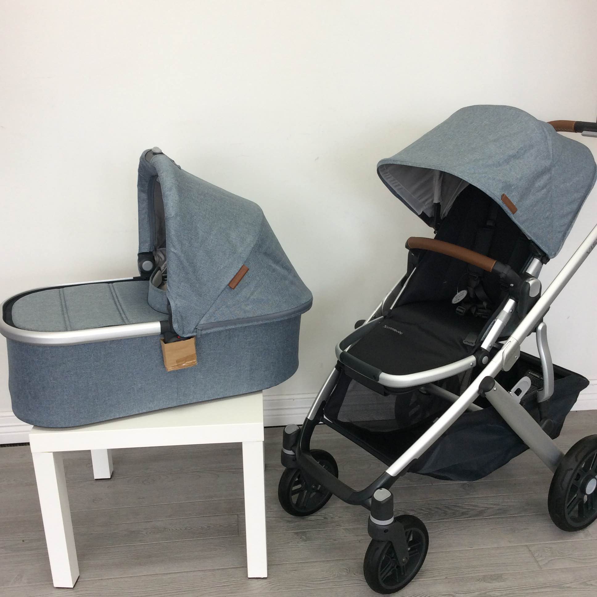 uppababy vista v2 blue melange