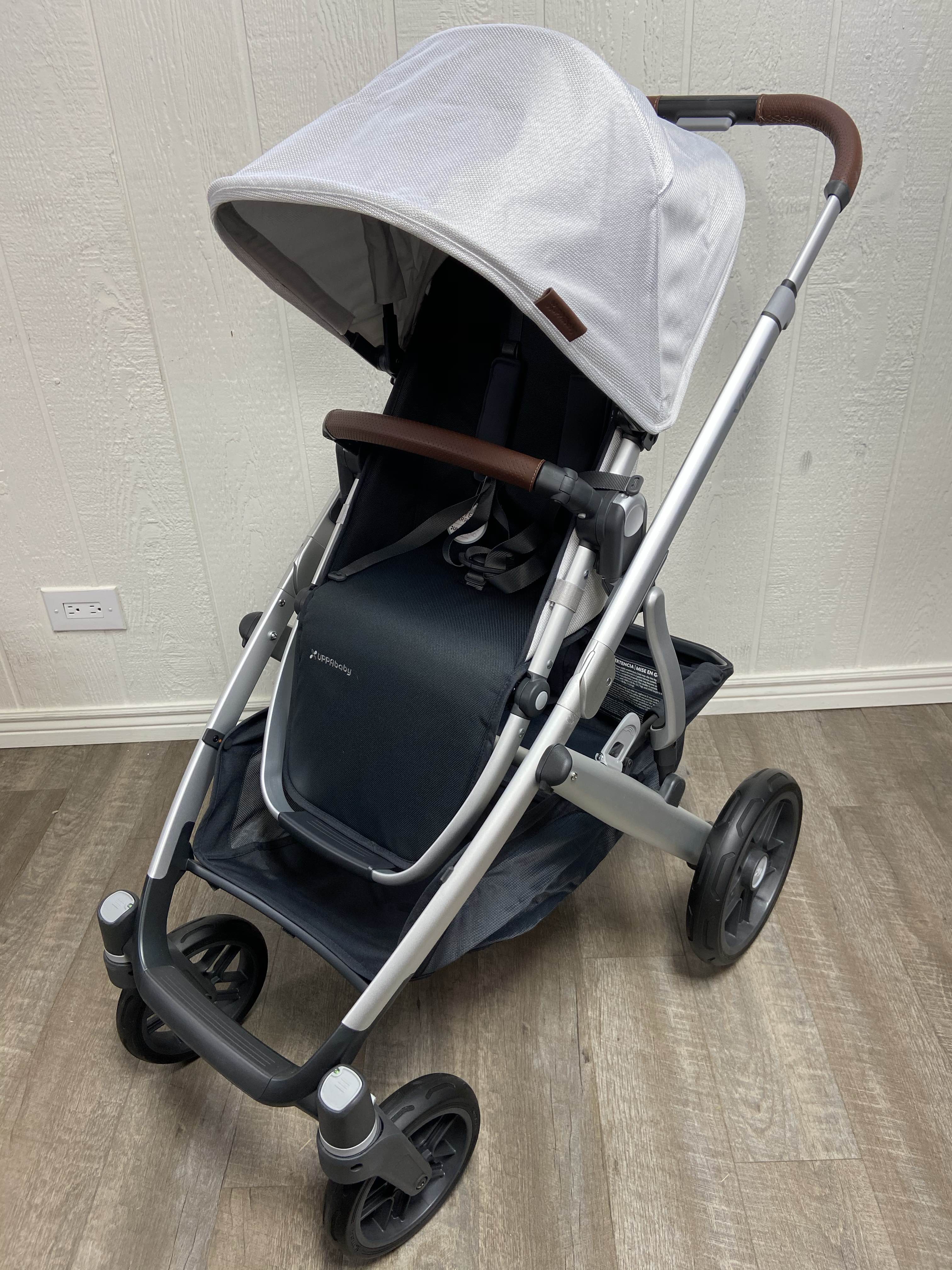 uppababy vista white stroller