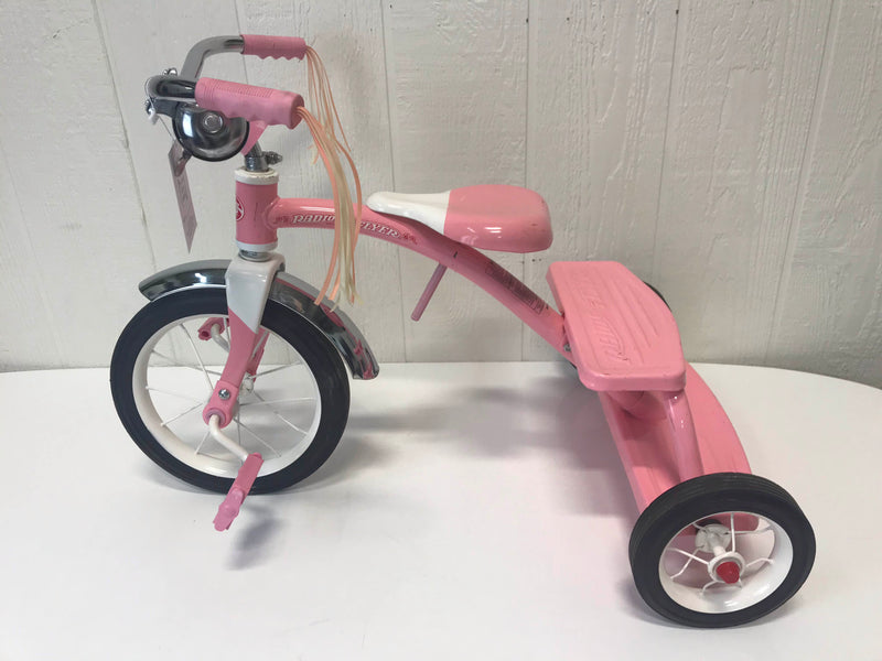 radio flyer classic pink dual deck tricycle