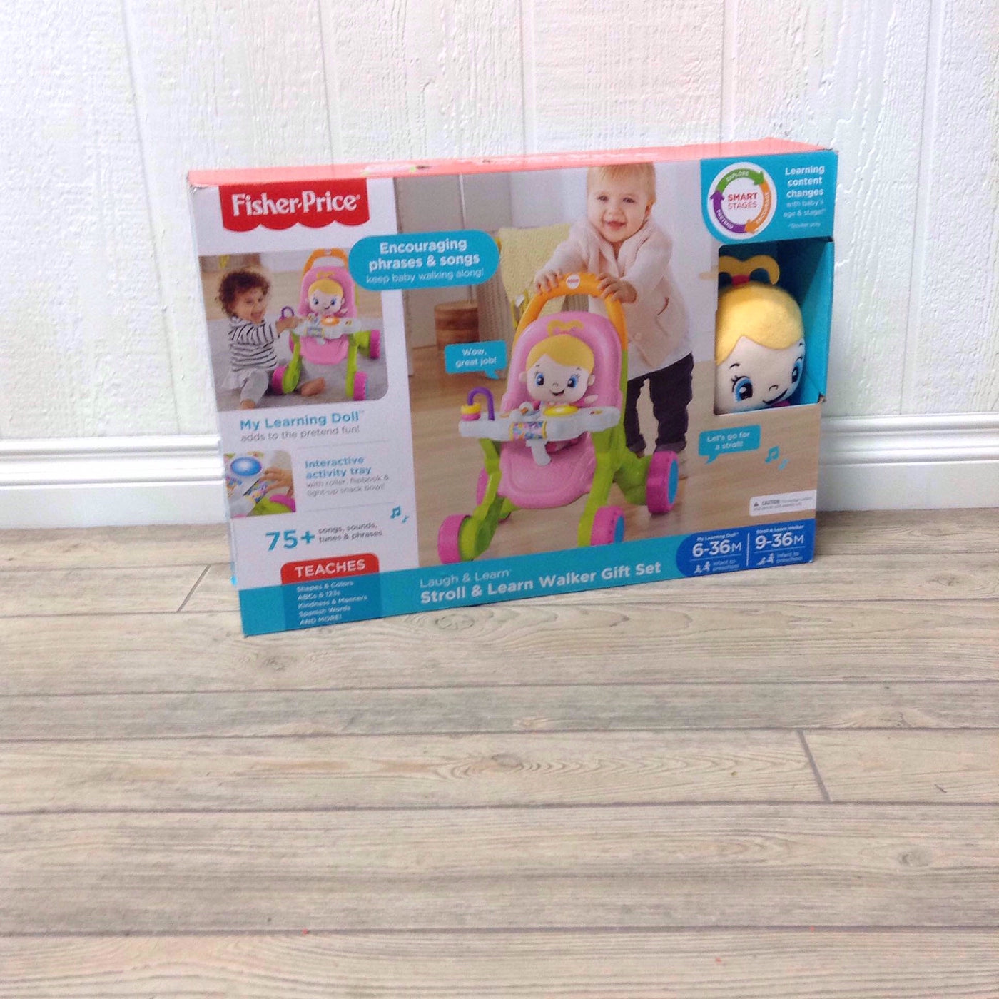 fisher price laugh & learn stroll & learn walker gift set