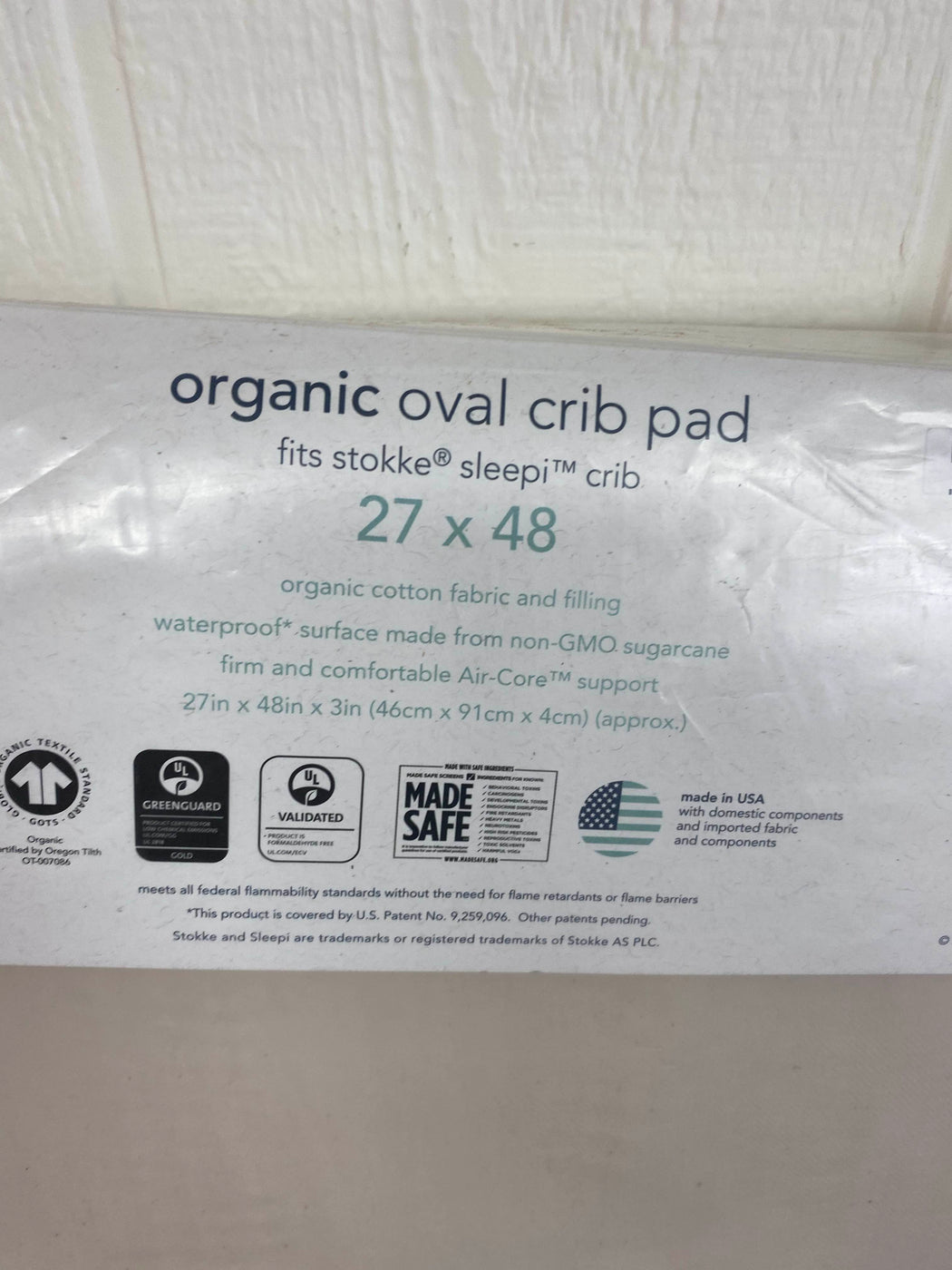 Naturepedic Organic Oval Crib Pad For Stokke Sleepi Crib