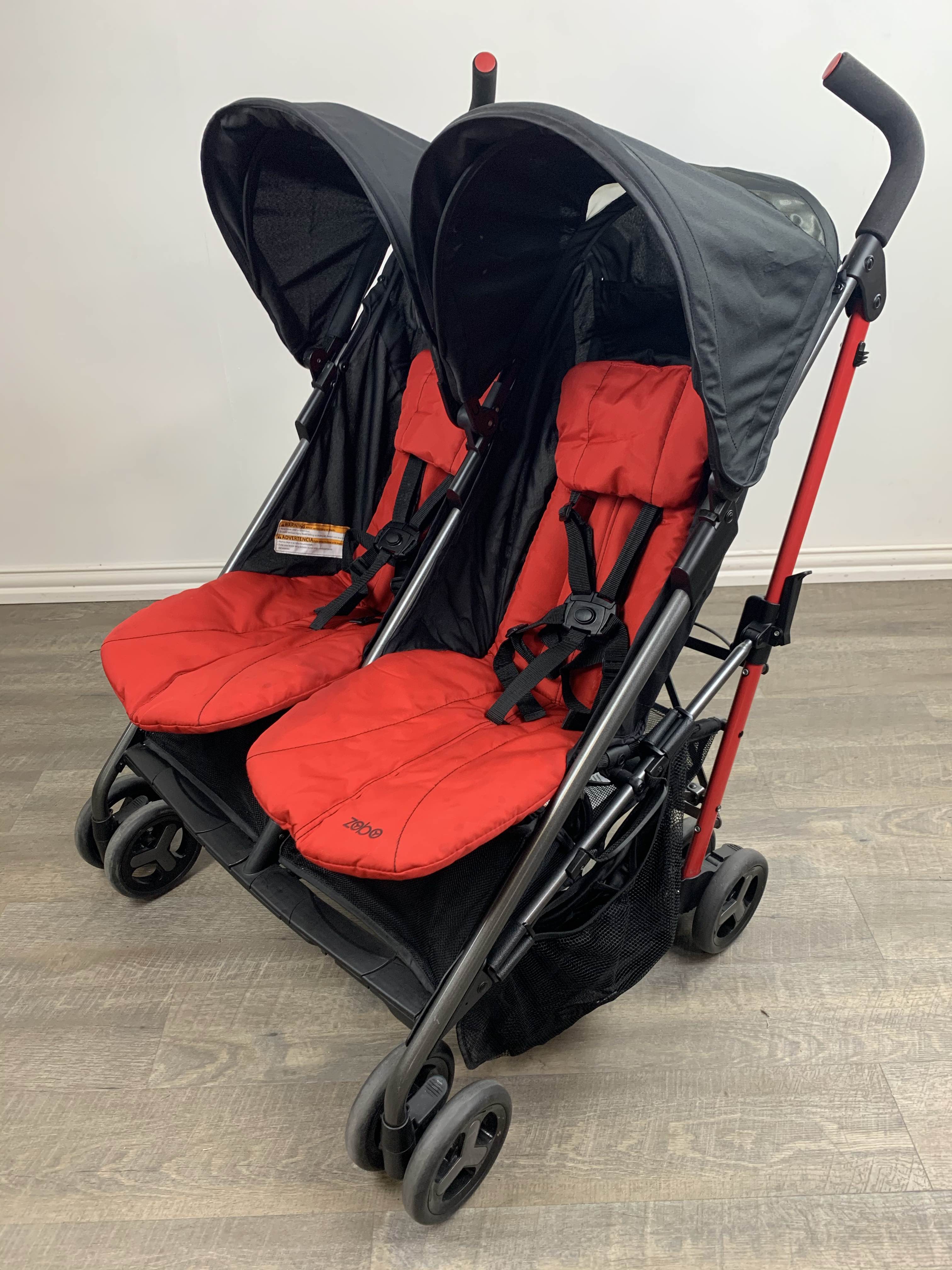 zobo 2x side by side stroller