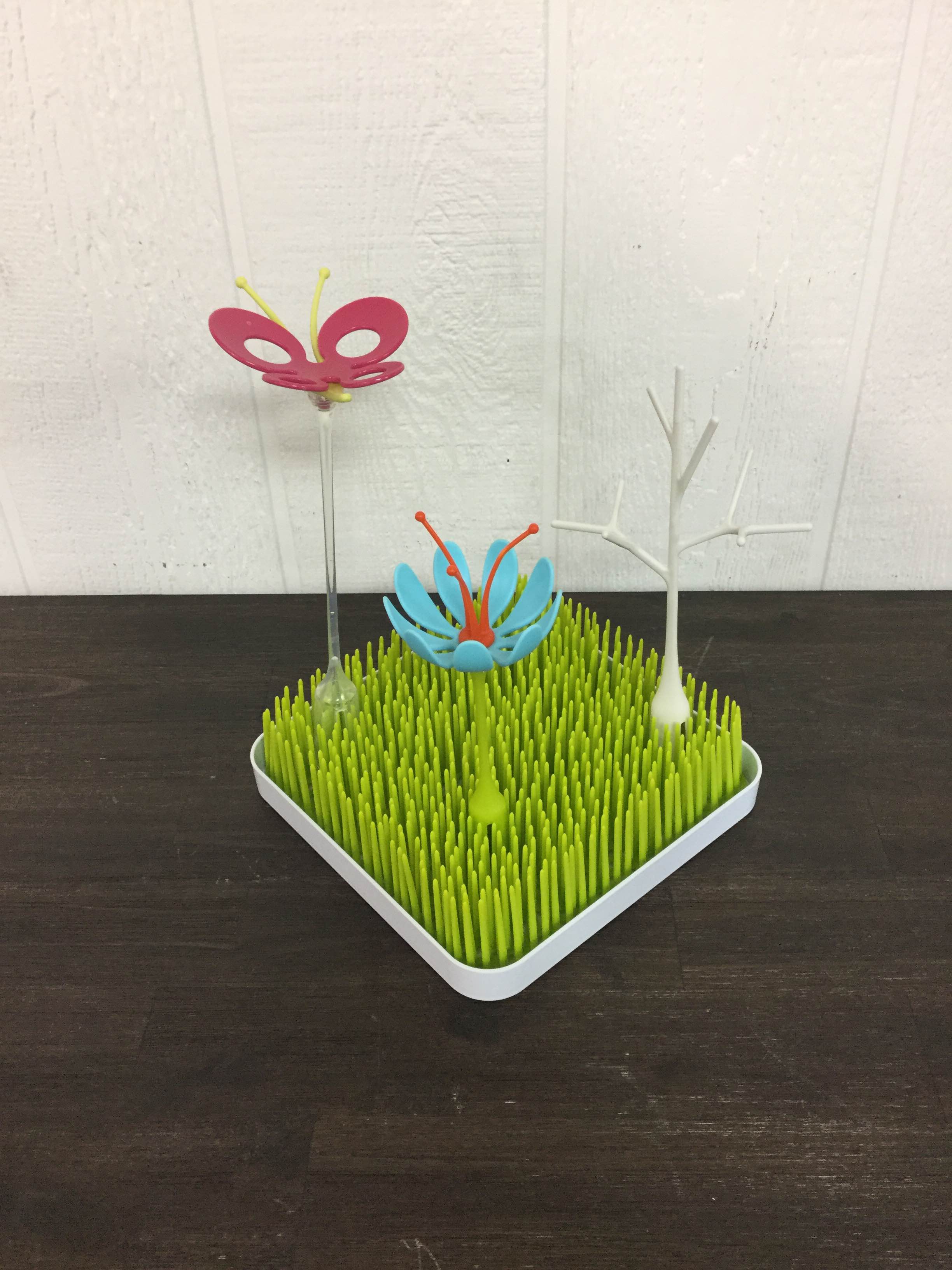 Boon Grass Countertop Drying Rack With Twig Accessory
