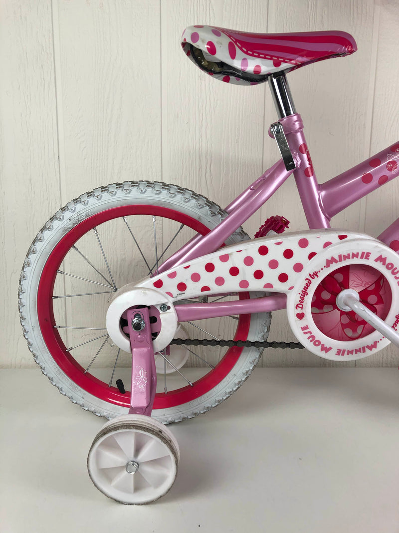 minnie mouse bike with training wheels