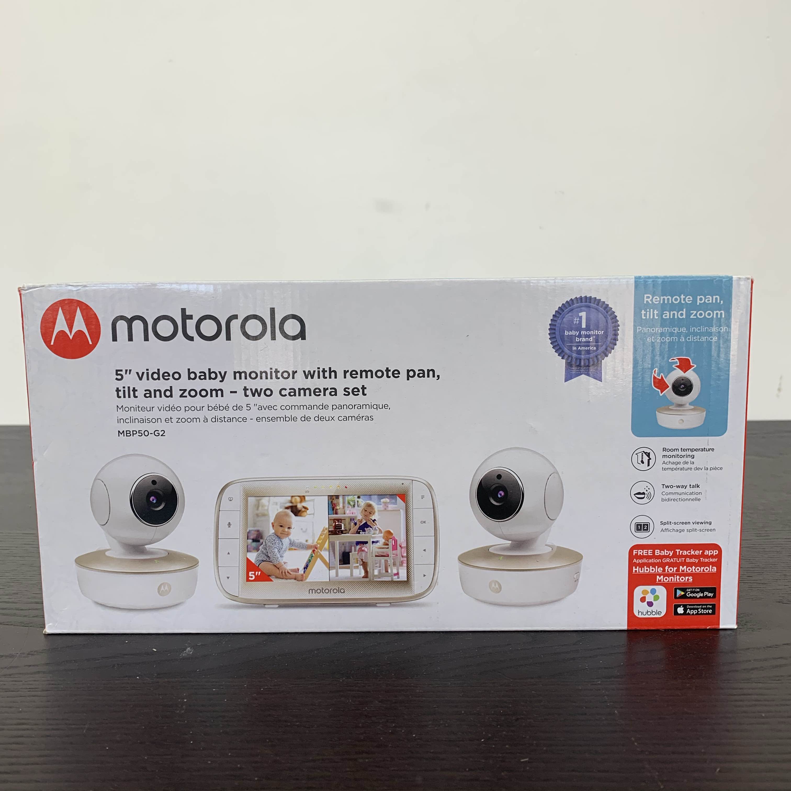 motorola 5 video baby monitor with two cameras