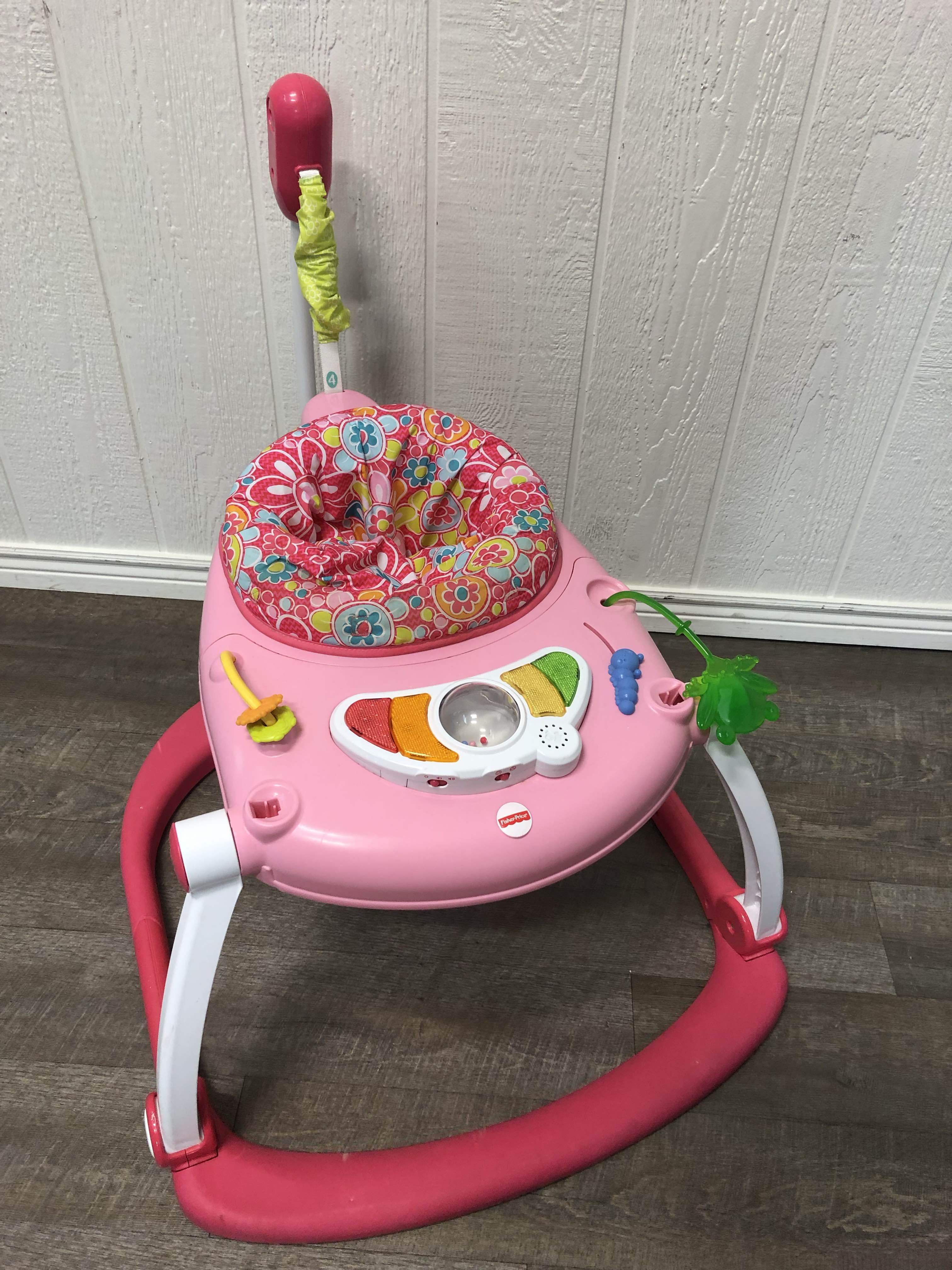fisher price space saver jumperoo pink
